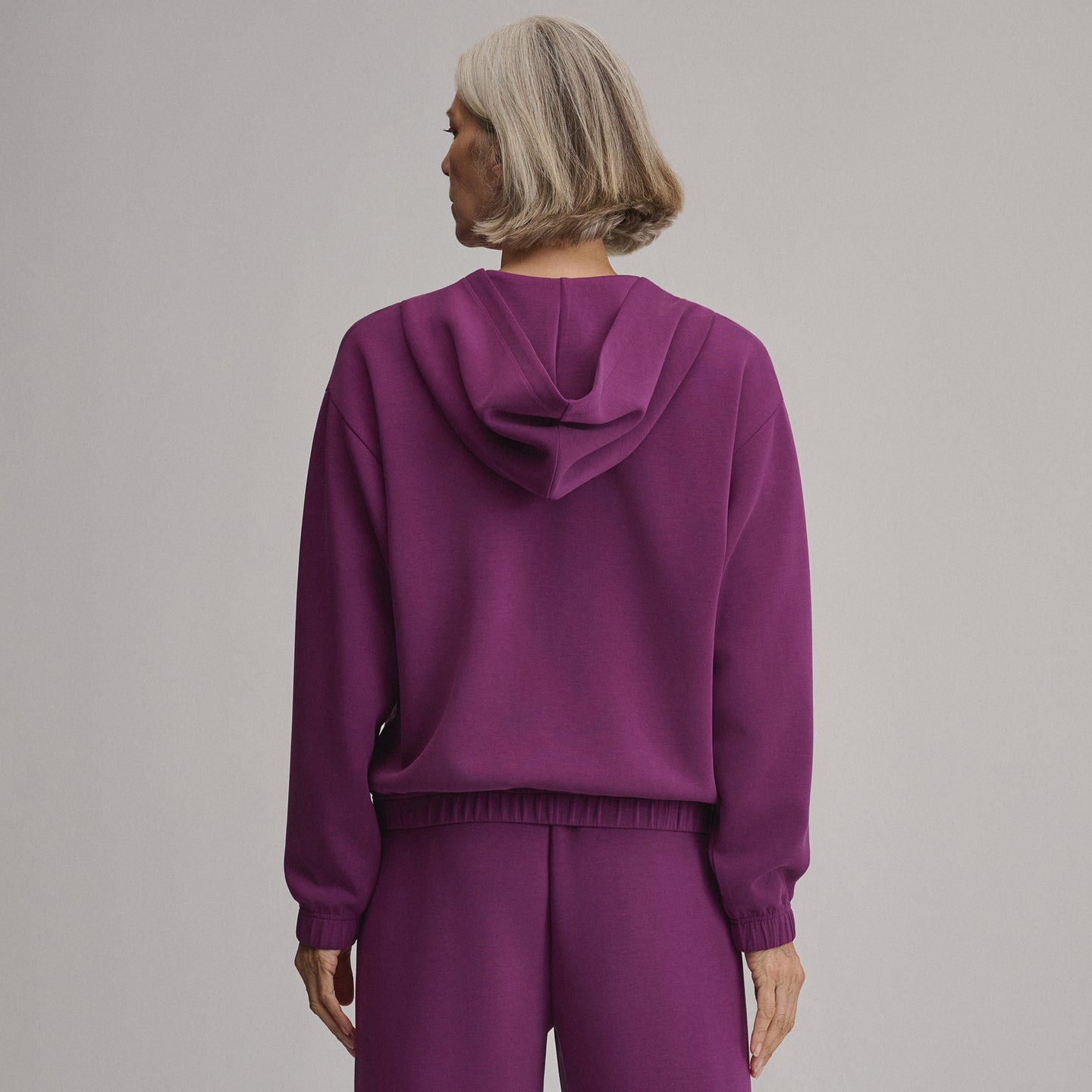 Women's Luxe Soft Hoodie-Wine Berry-9