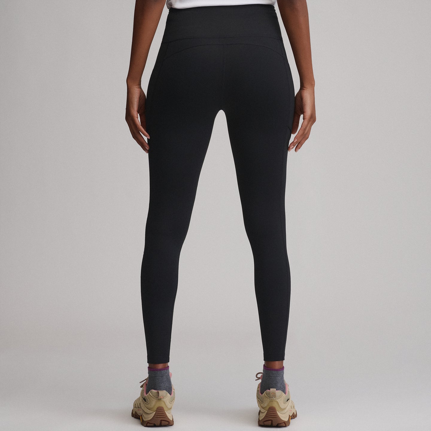 Women's Crossover Winter Trail Adventure High-Rise Leggings-Black-2