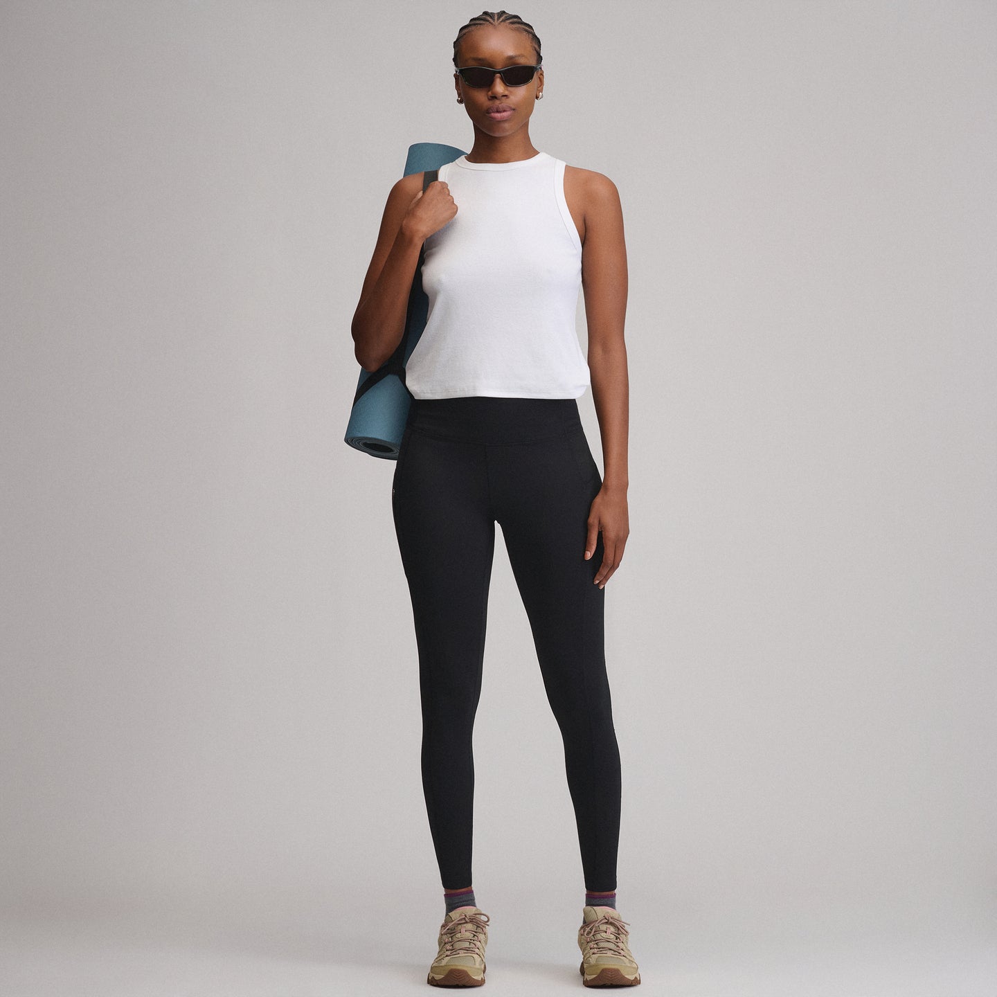 Women's Crossover Winter Trail Adventure High-Rise Leggings-Black-4