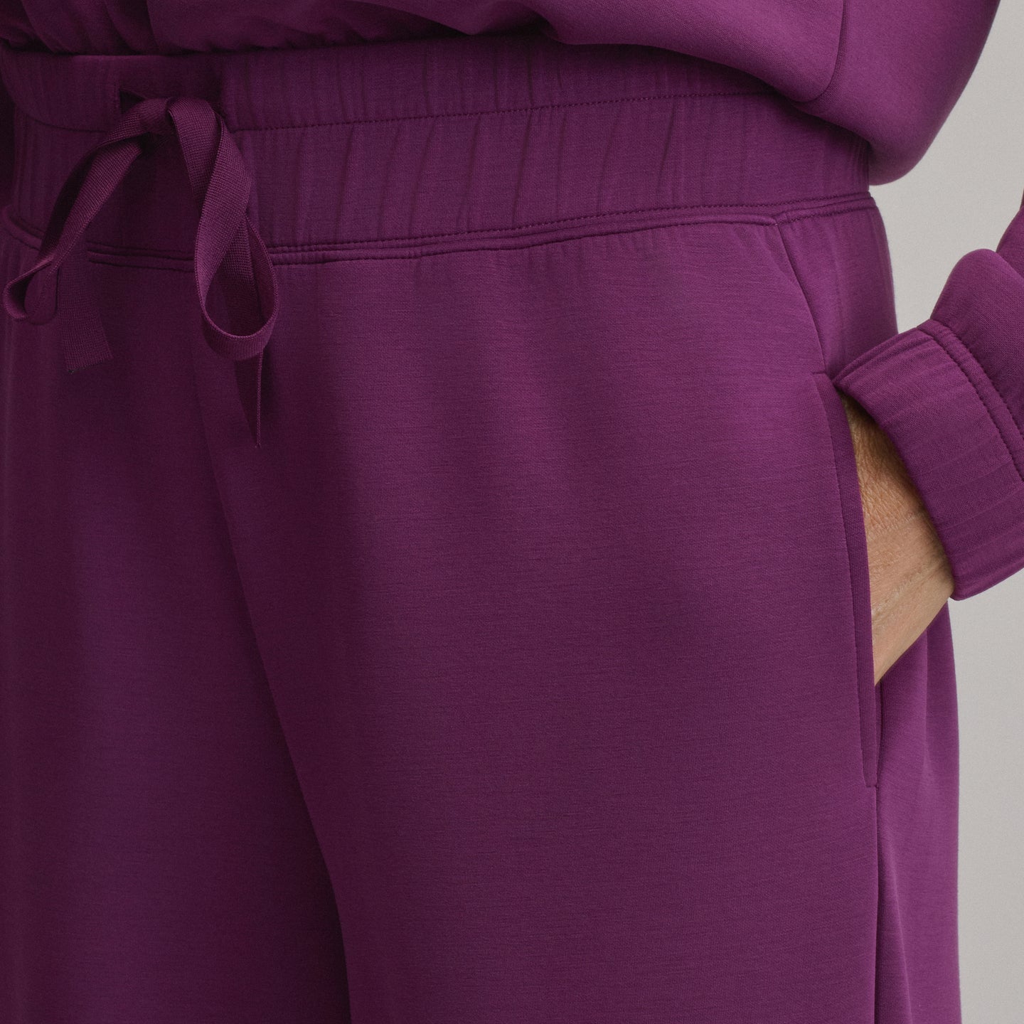 Women's Luxe Soft Wide-Leg Pants-Wine Berry-15