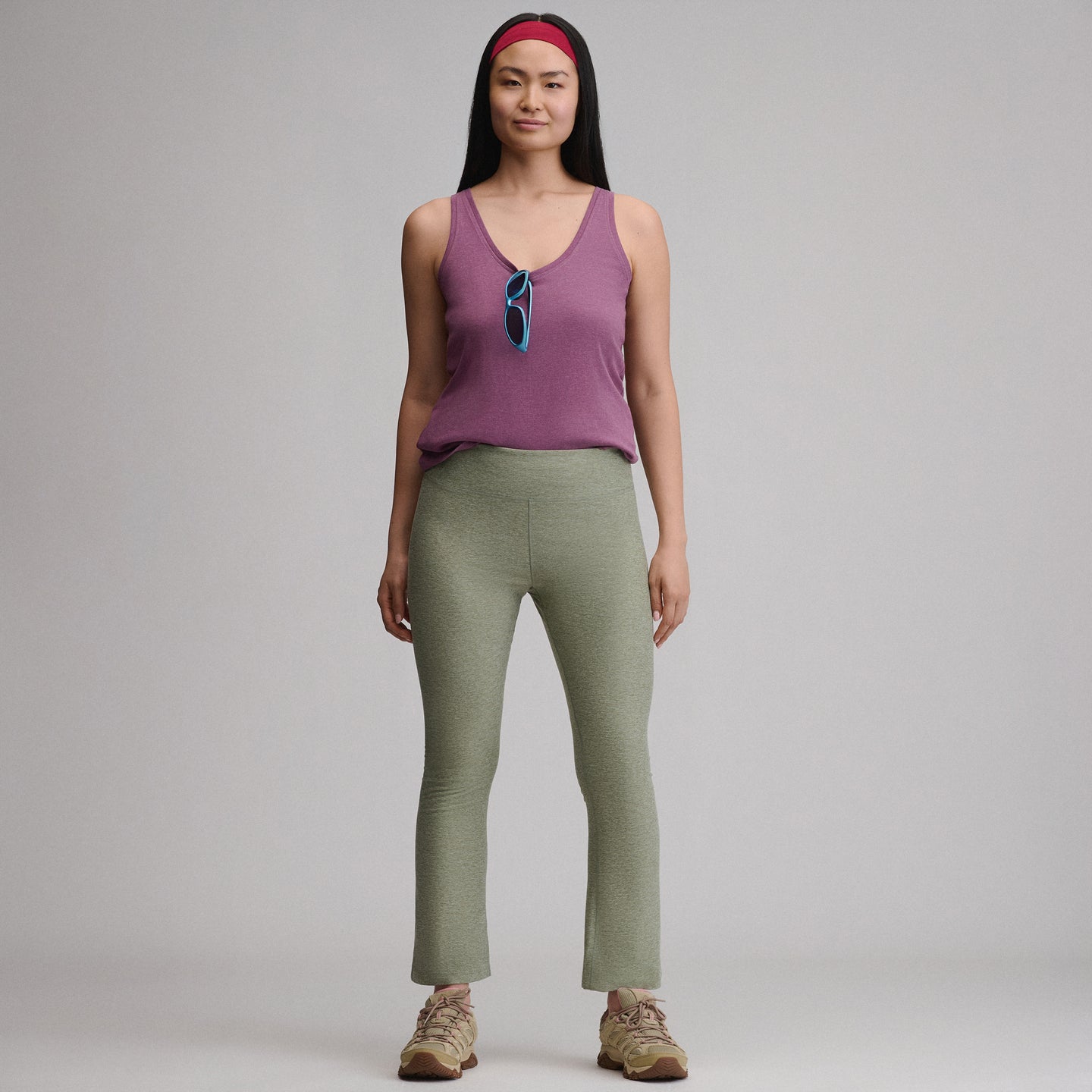 Women's Train Ascent Kick-Flare Pants-Limestone-12
