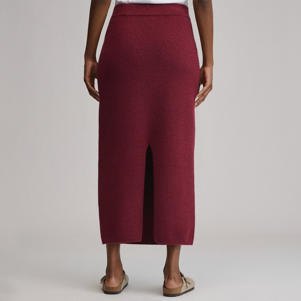 Women's Sweater Midi Skirt-Blossom-8
