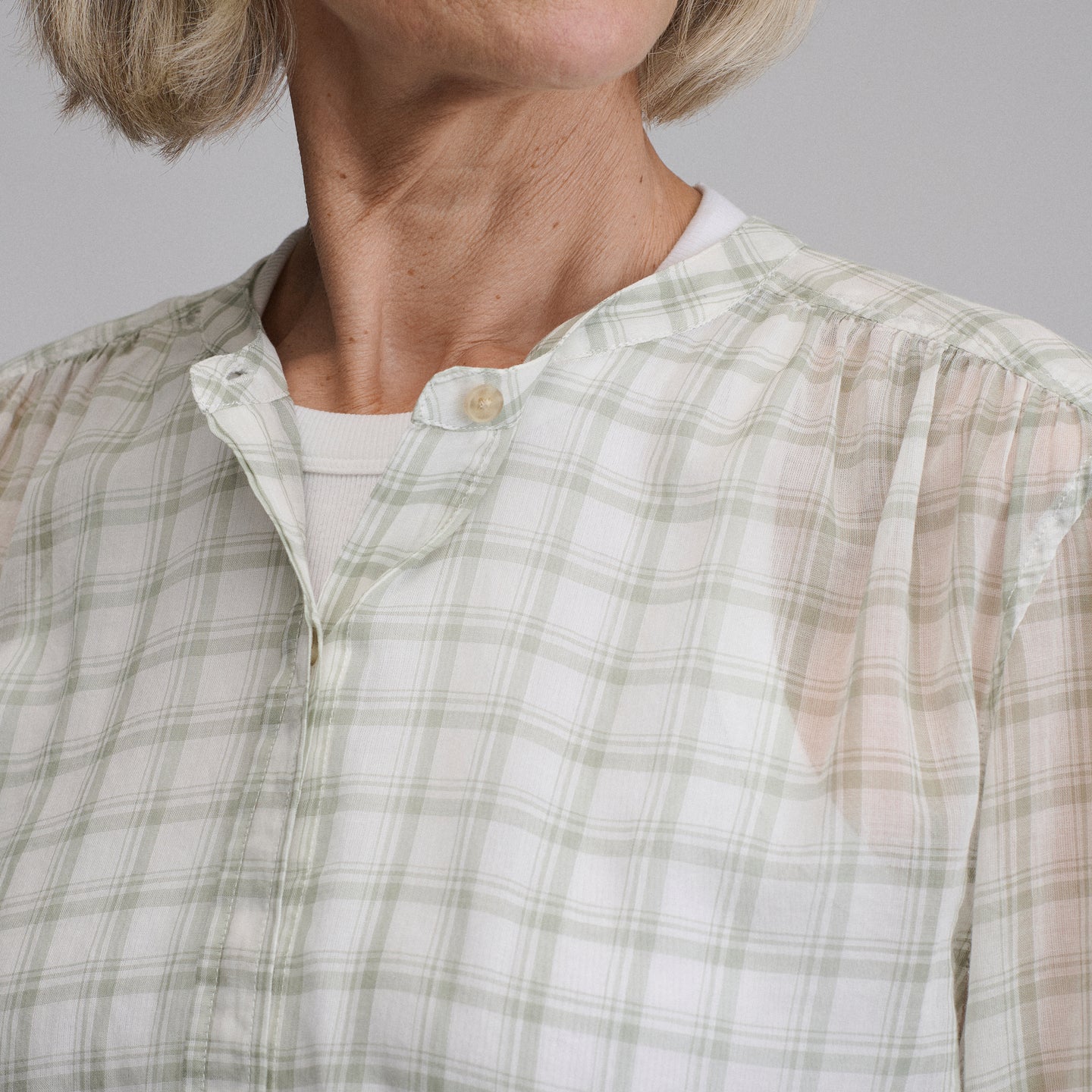 Printed Woven Blouse-Sage-7