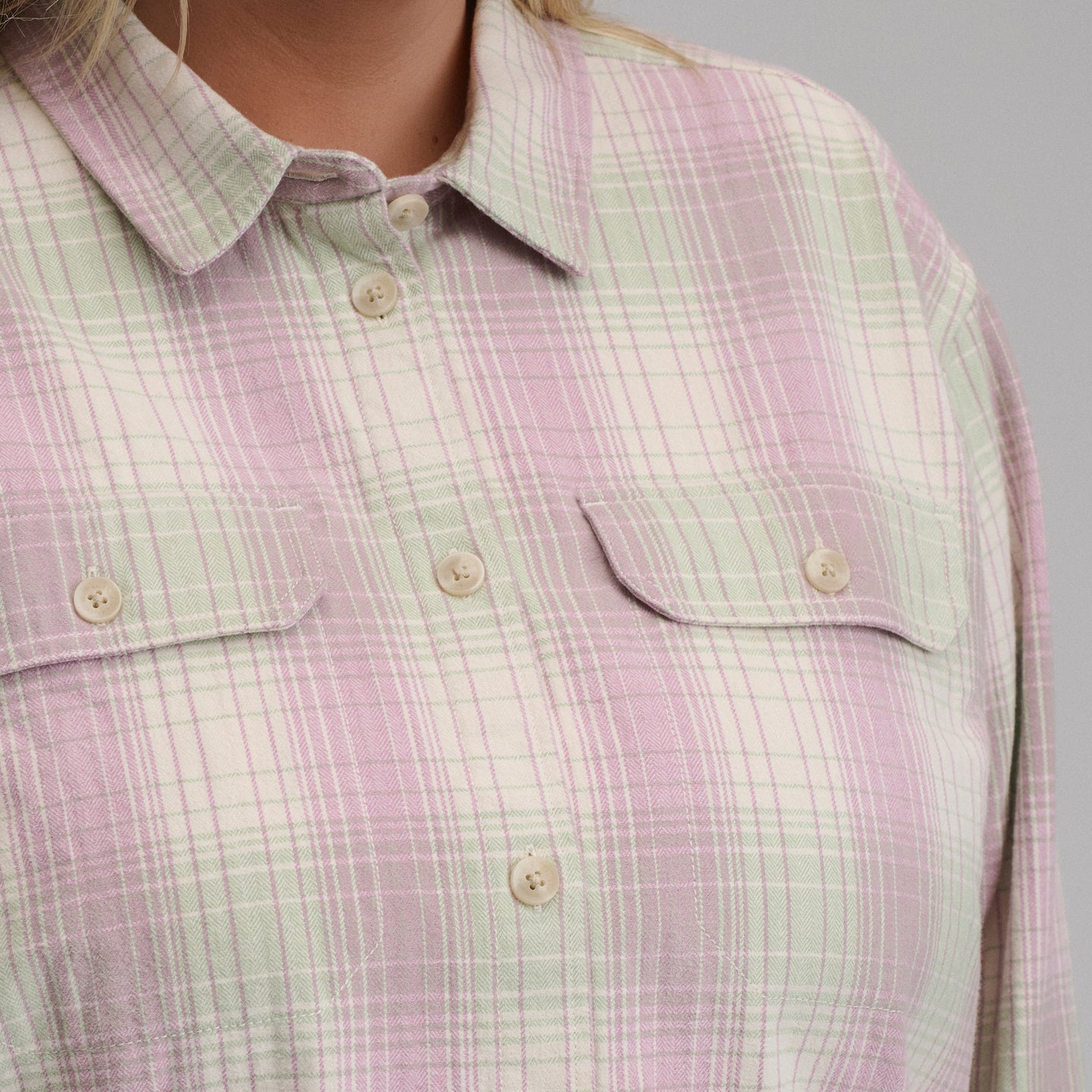 Women's Lowlands Boyfriend Overshirt-Light Pink-3