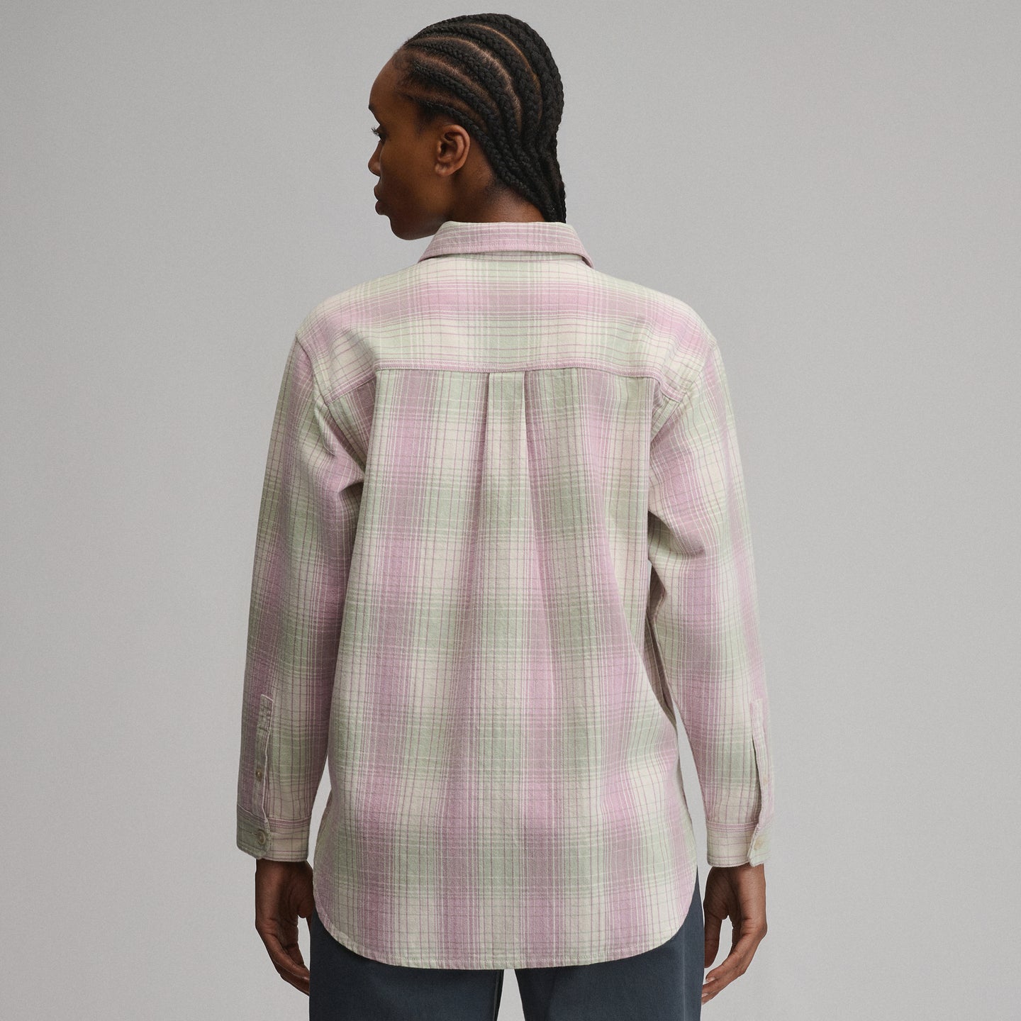 Women's Lowlands Boyfriend Overshirt-Light Pink-2