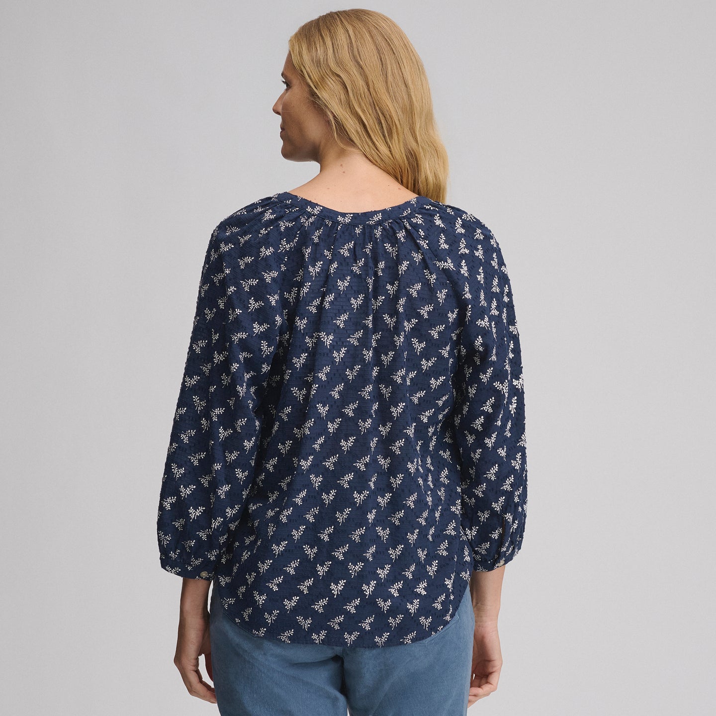 Splitneck Popover Blouse-Brook-2