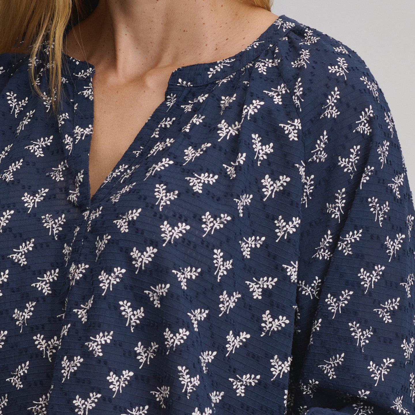 Splitneck Popover Blouse-Brook-3