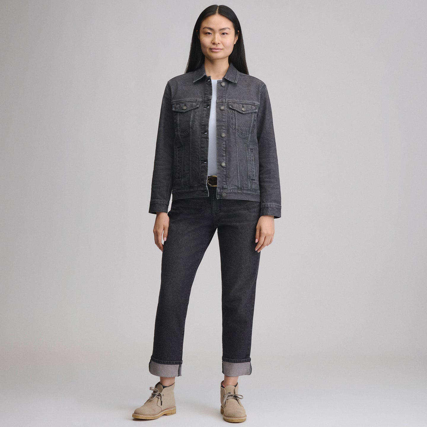 Iconic Denim Jacket-Faded Black-8