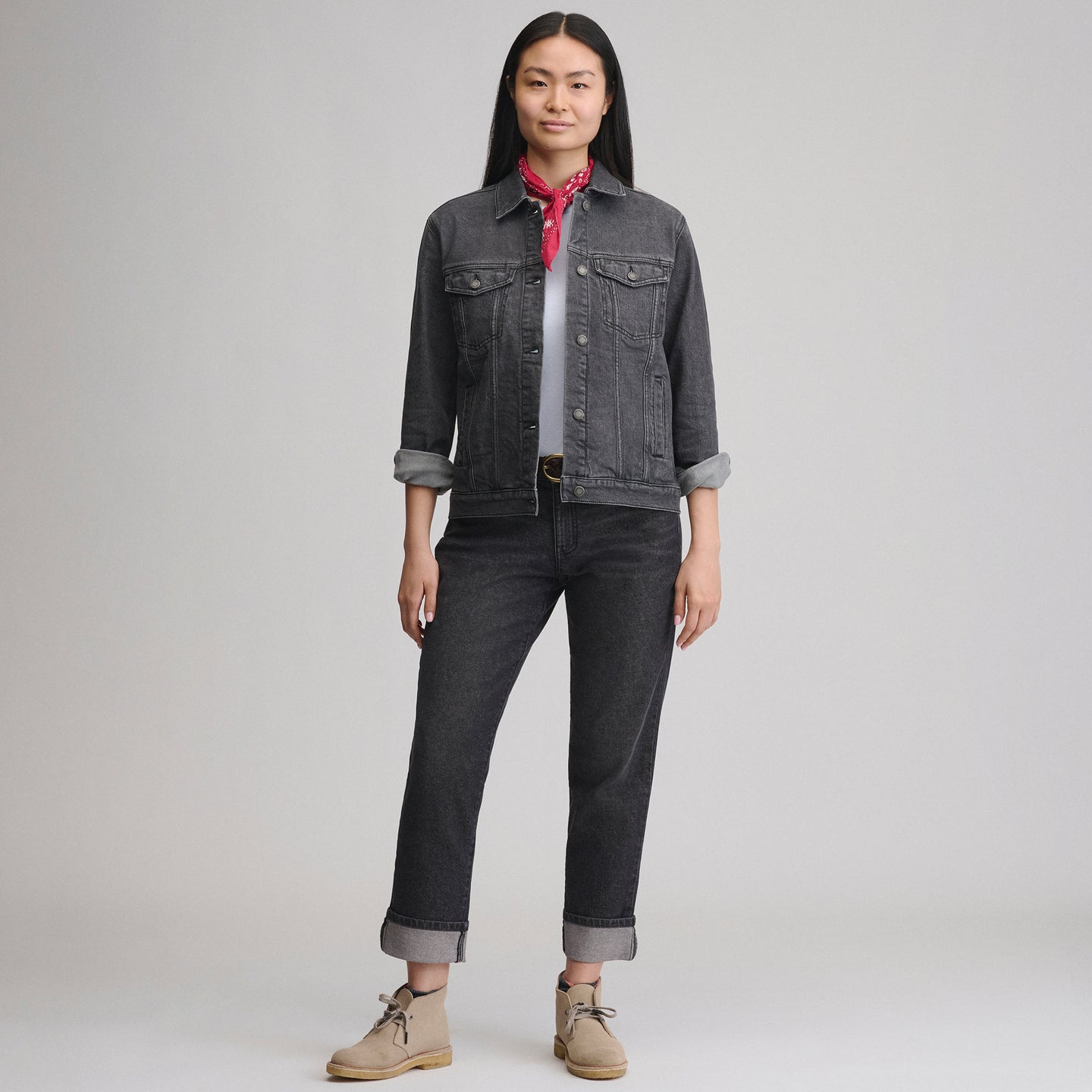Iconic Denim Jacket-Faded Black-9