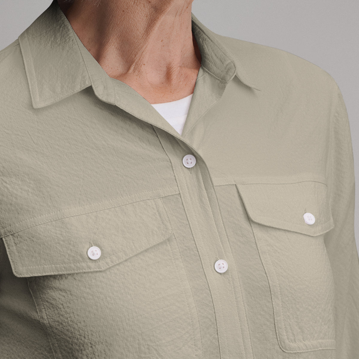 Women's Mountain 3.0 Long-Sleeve Shirt - Solid-Dusty Sage-3