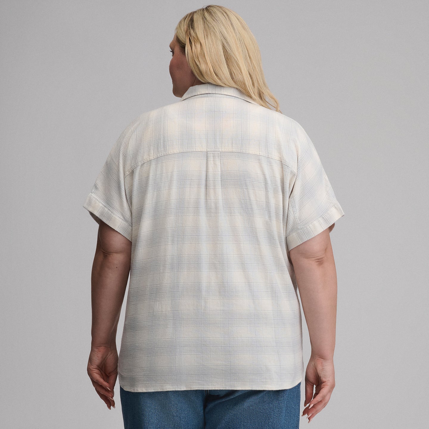 Women's Field Flex Flannel Short-Sleeve Shirt-Stone-14