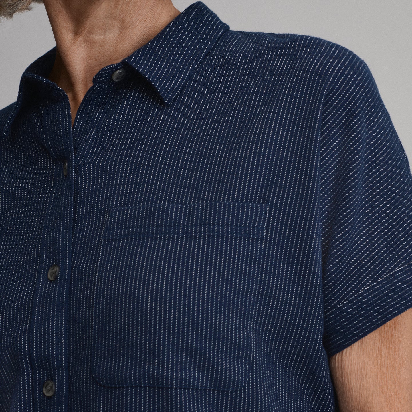 Field Flex Flannel SS-Navy-7