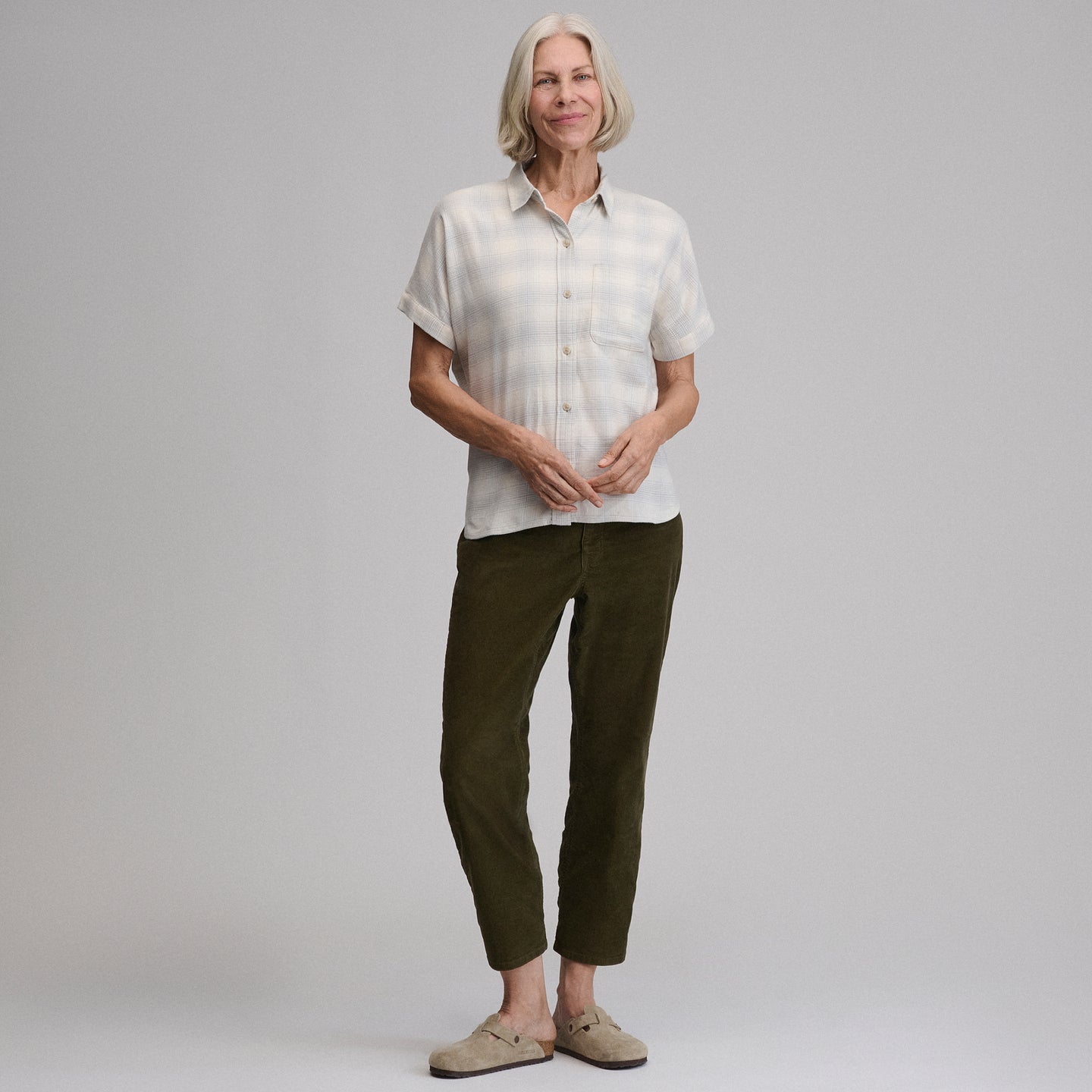 Field Flex Flannel SS-Stone-16