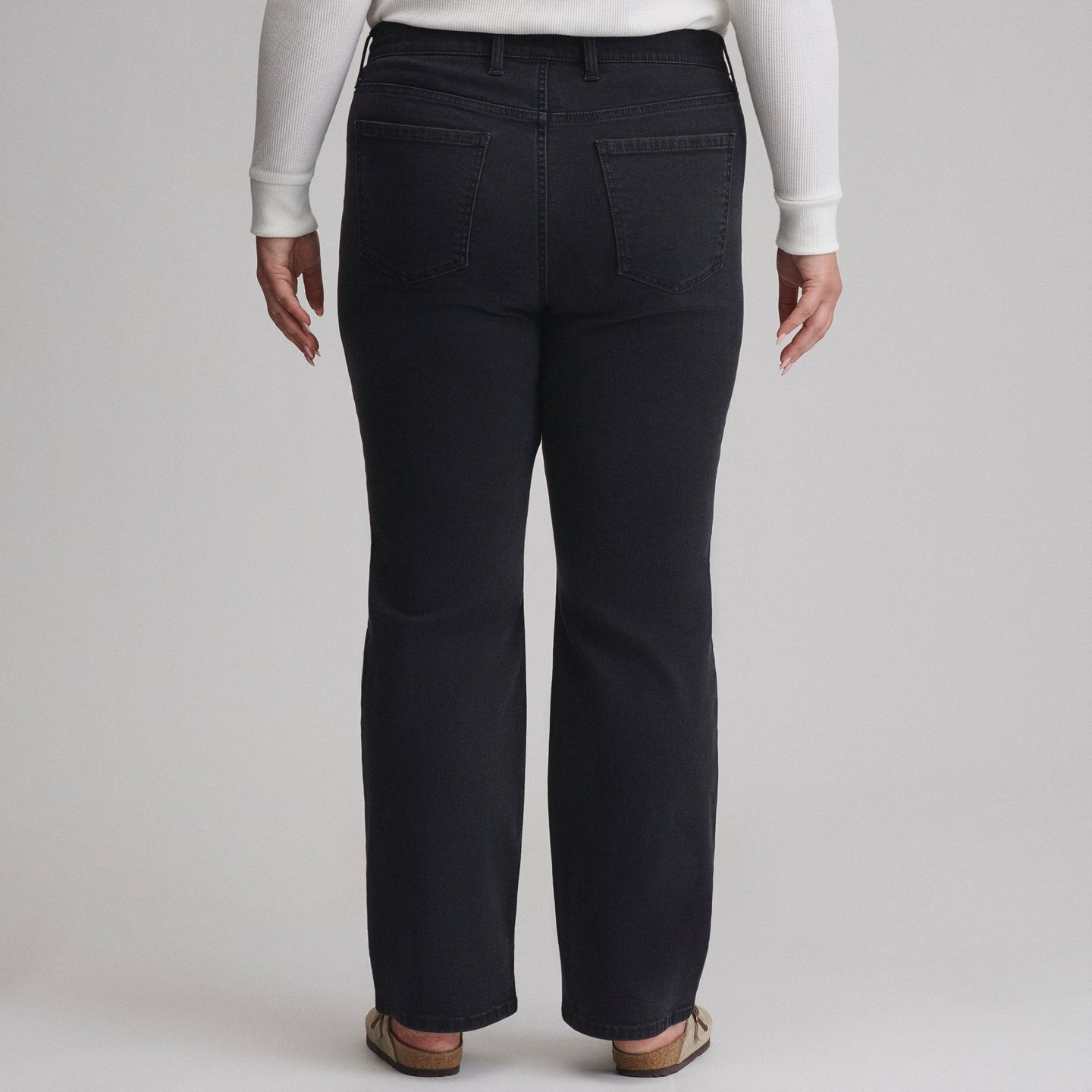 Women's Venture Stretch High-Rise Bootcut Jeans-Black-2