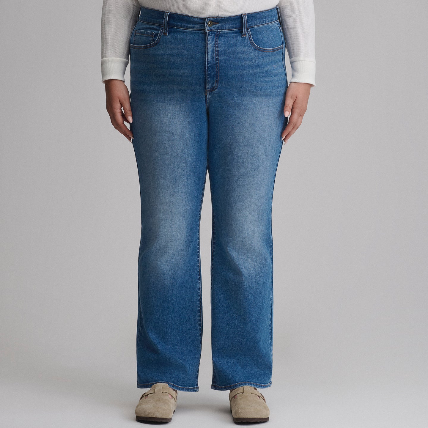 Women's Venture Stretch High-Rise Bootcut Jeans-Misty Blue-9