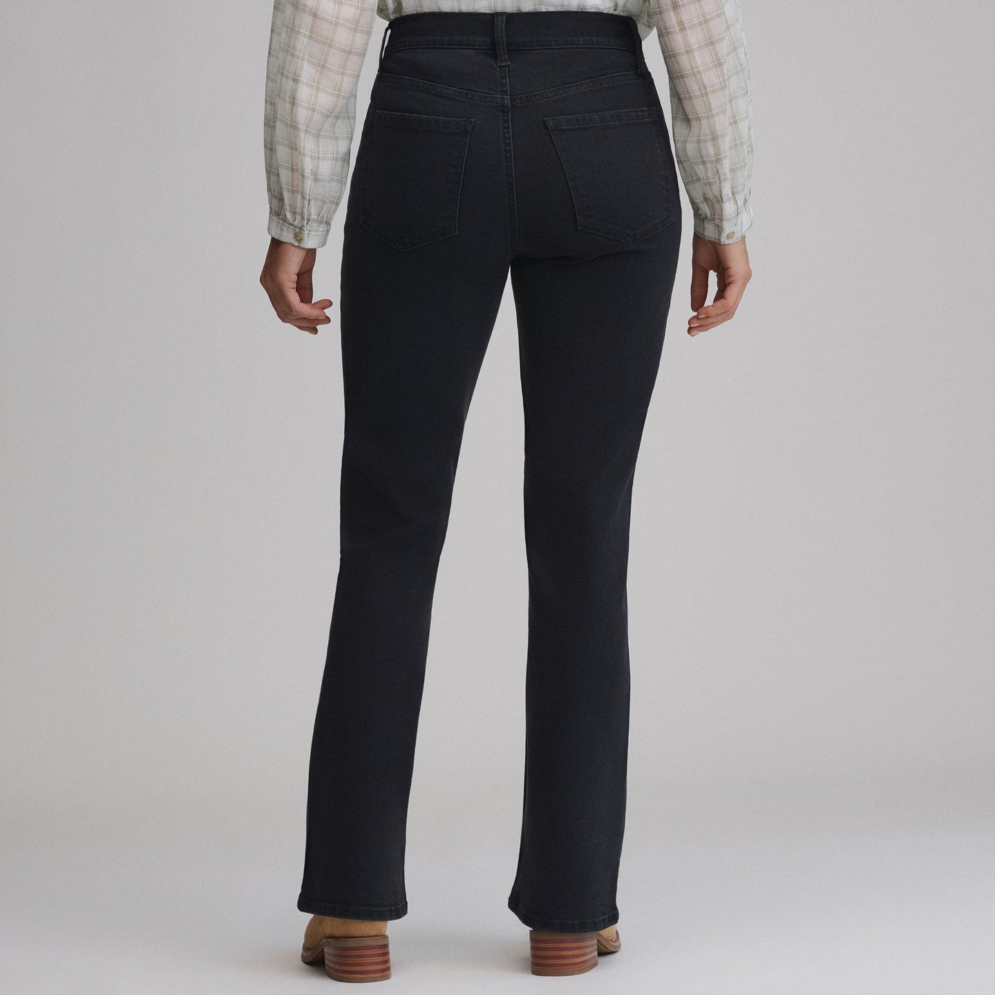 Women's Venture Stretch High-Rise Bootcut Jeans-Black-2