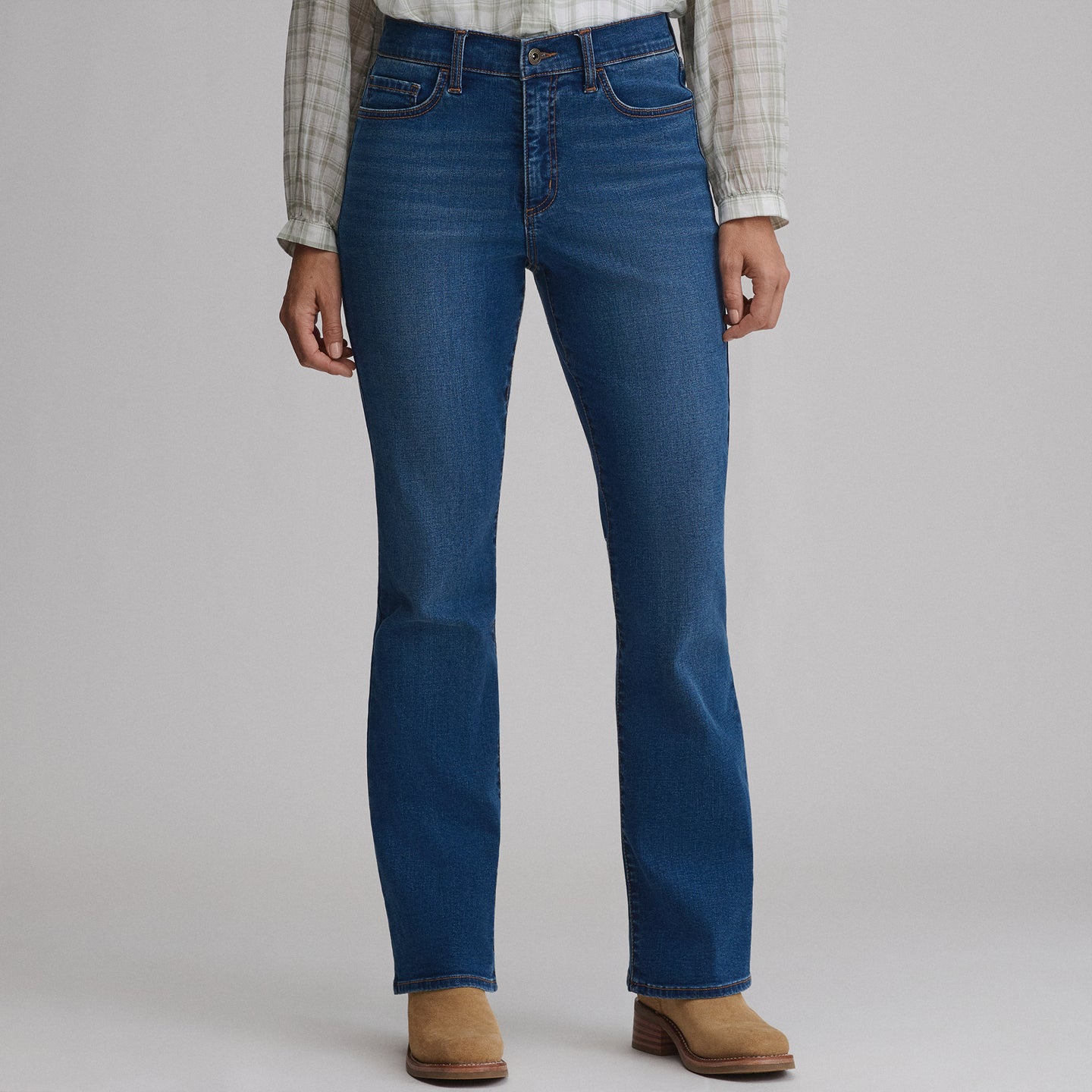 Women's Venture Stretch High-Rise Bootcut Jeans-Lake-5