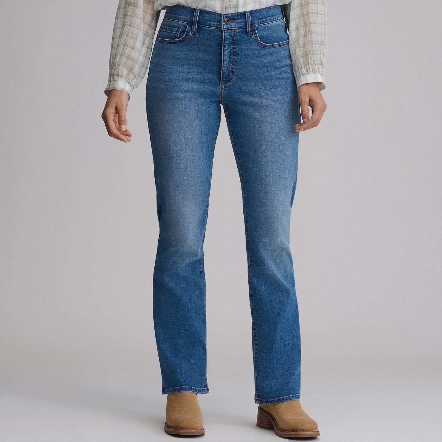 Women's Venture Stretch High-Rise Bootcut Jeans-Misty Blue-9