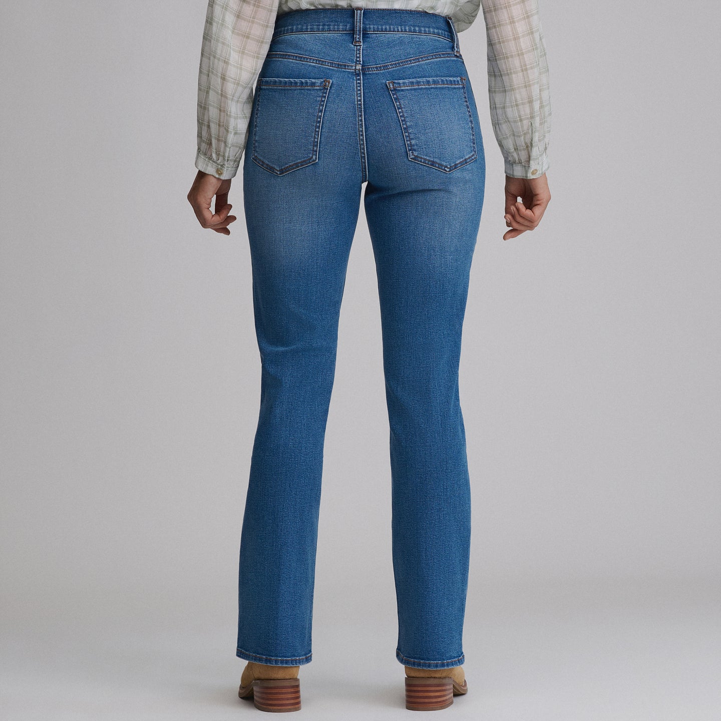 Women's Venture Stretch High-Rise Bootcut Jeans-Misty Blue-10