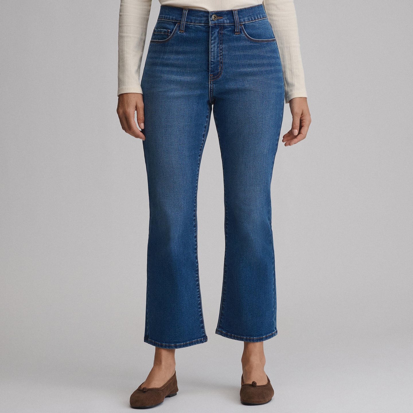Women's Venture Stretch Kick-Flare Jean-Lake-5