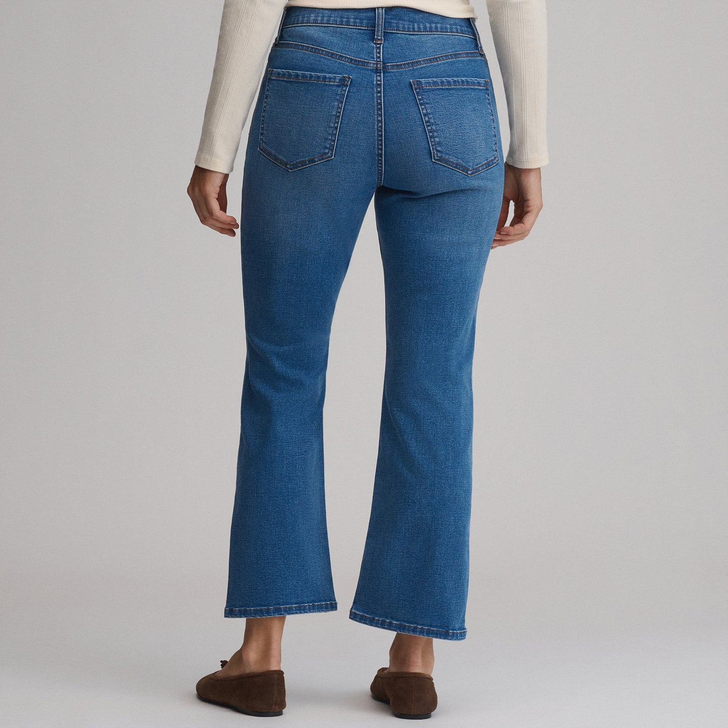 Women's Venture Stretch Kick-Flare Jean-Misty Blue-10