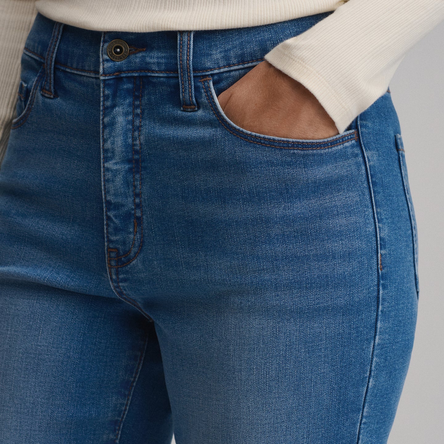 Women's Venture Stretch Kick-Flare Jean-Misty Blue-11