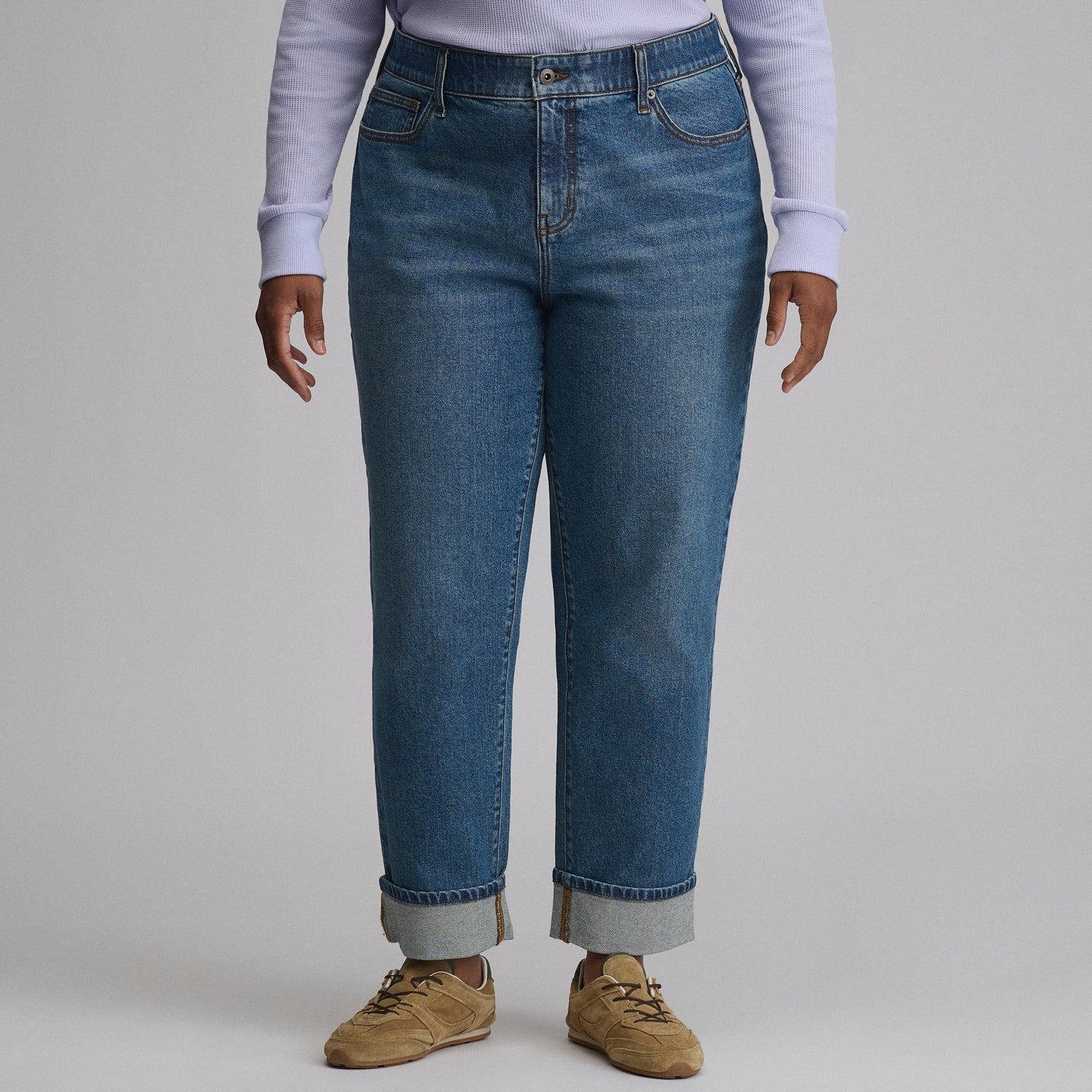 Women's Iconic 90's Boyfriend Jean-Indigo Blue-9