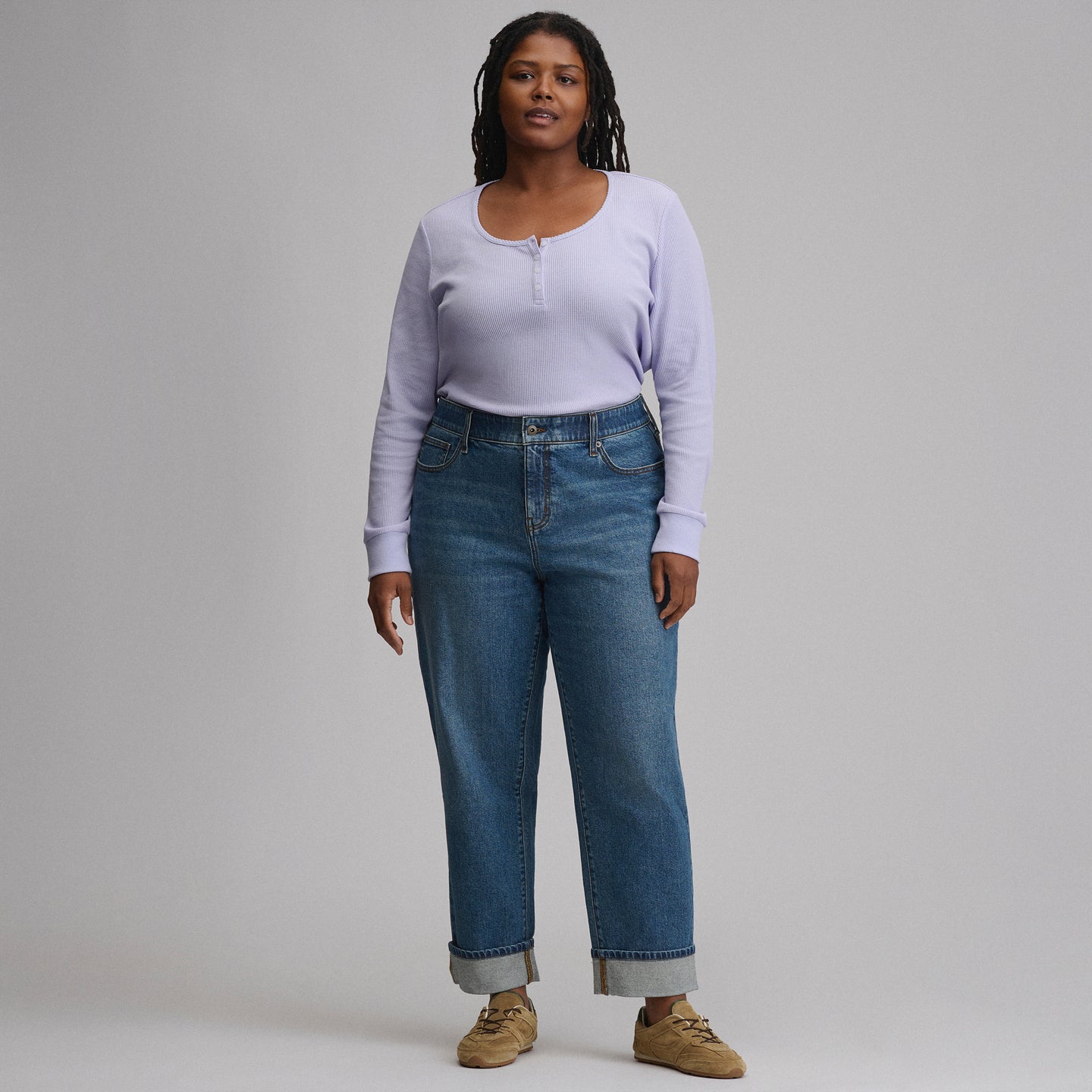 Women's Iconic 90's Boyfriend Jean-Indigo Blue-12