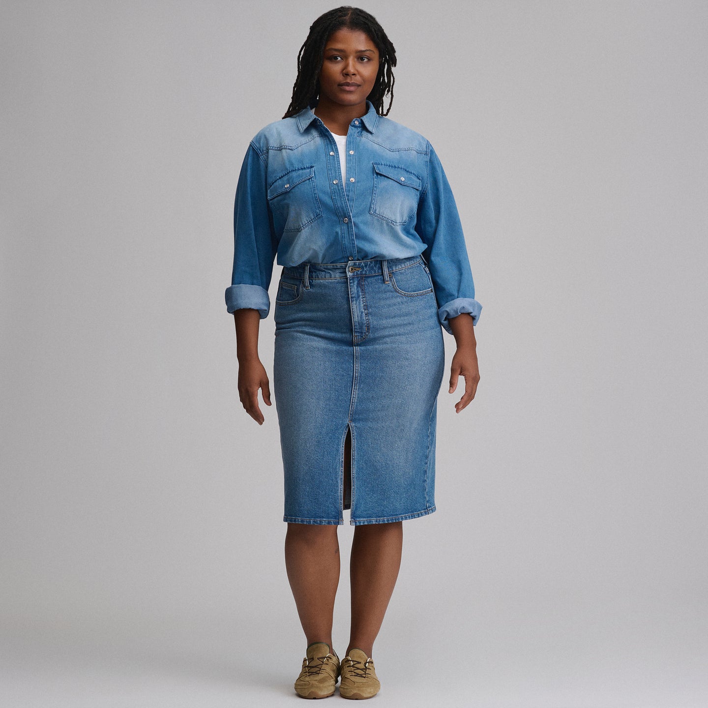 Women's Iconic Denim Skirt-Vintage-8