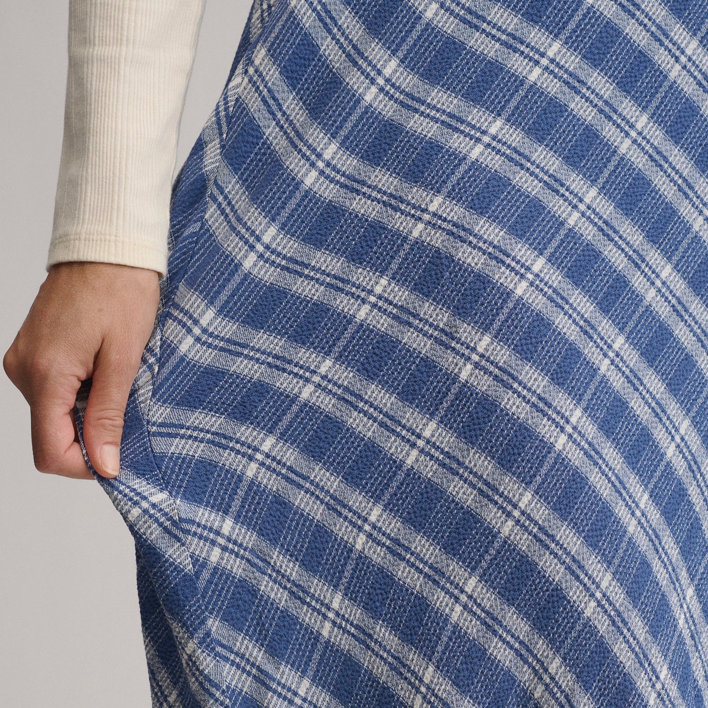 Plaid Midi Skirt-Wave-3
