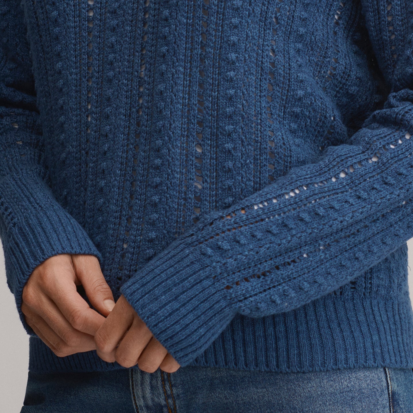 LS Slub Johnny Collar Sweater-Dusk-3