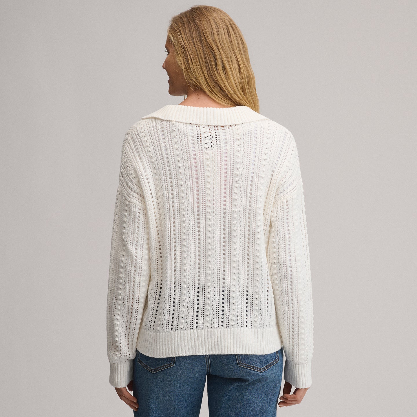 LS Slub Johnny Collar Sweater-Ivory-6