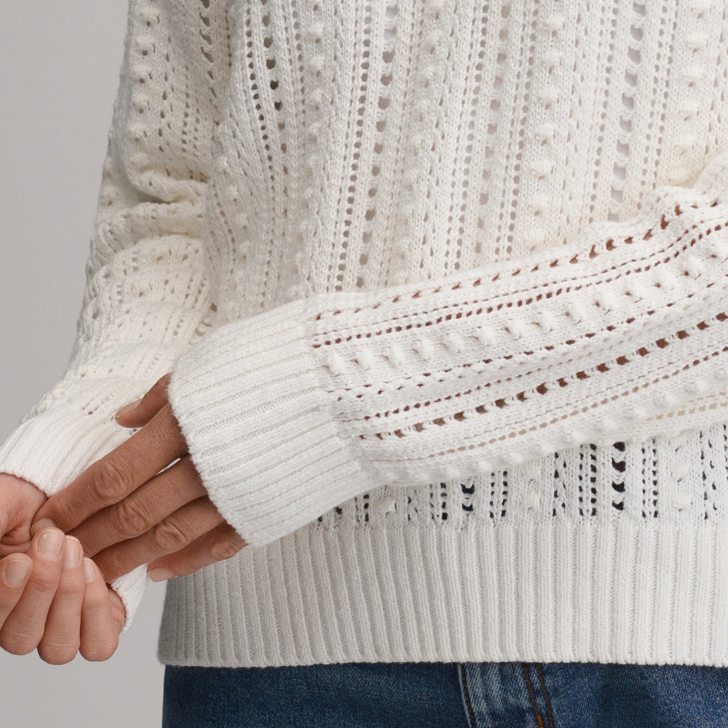 LS Slub Johnny Collar Sweater-Ivory-7