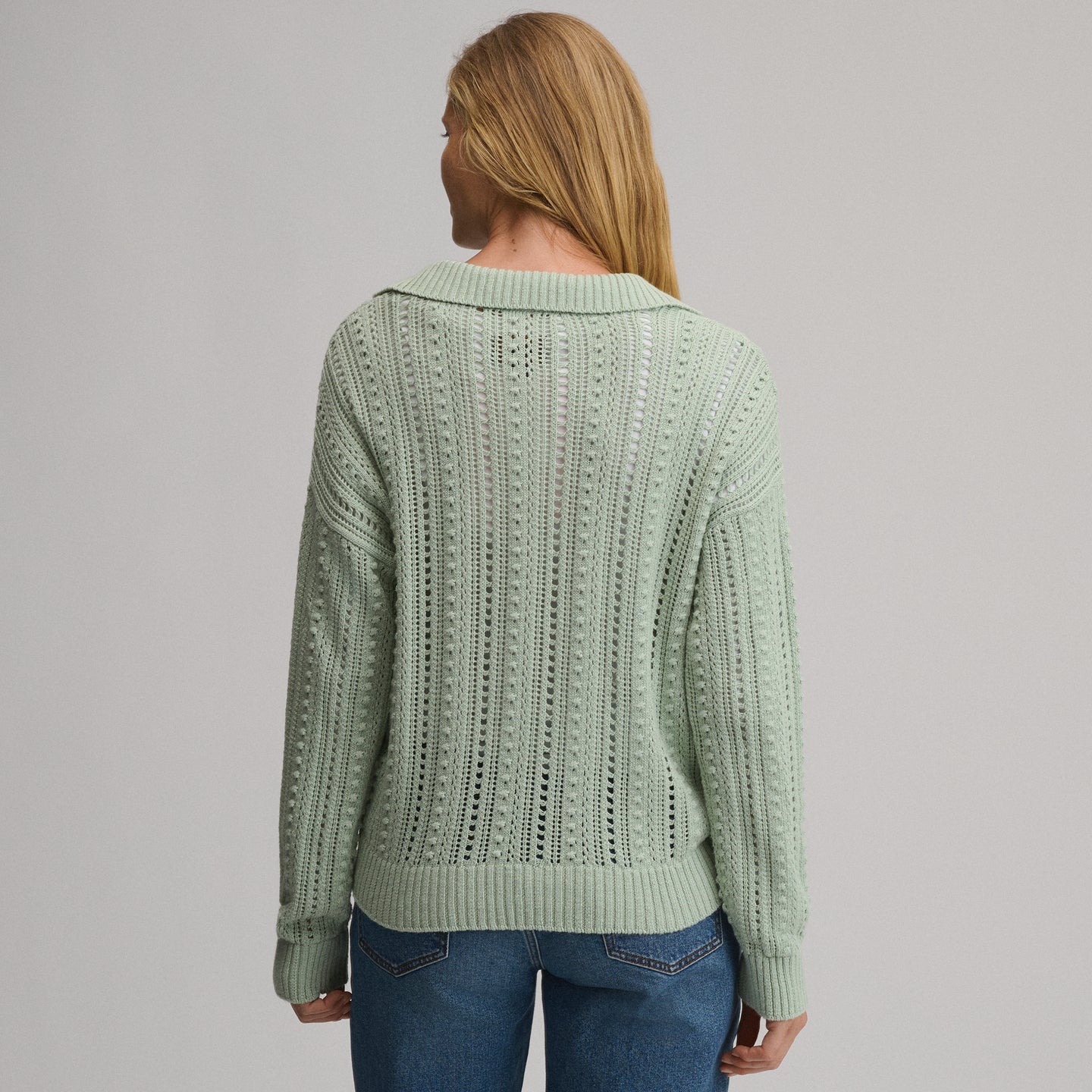 LS Slub Johnny Collar Sweater-Limestone-10