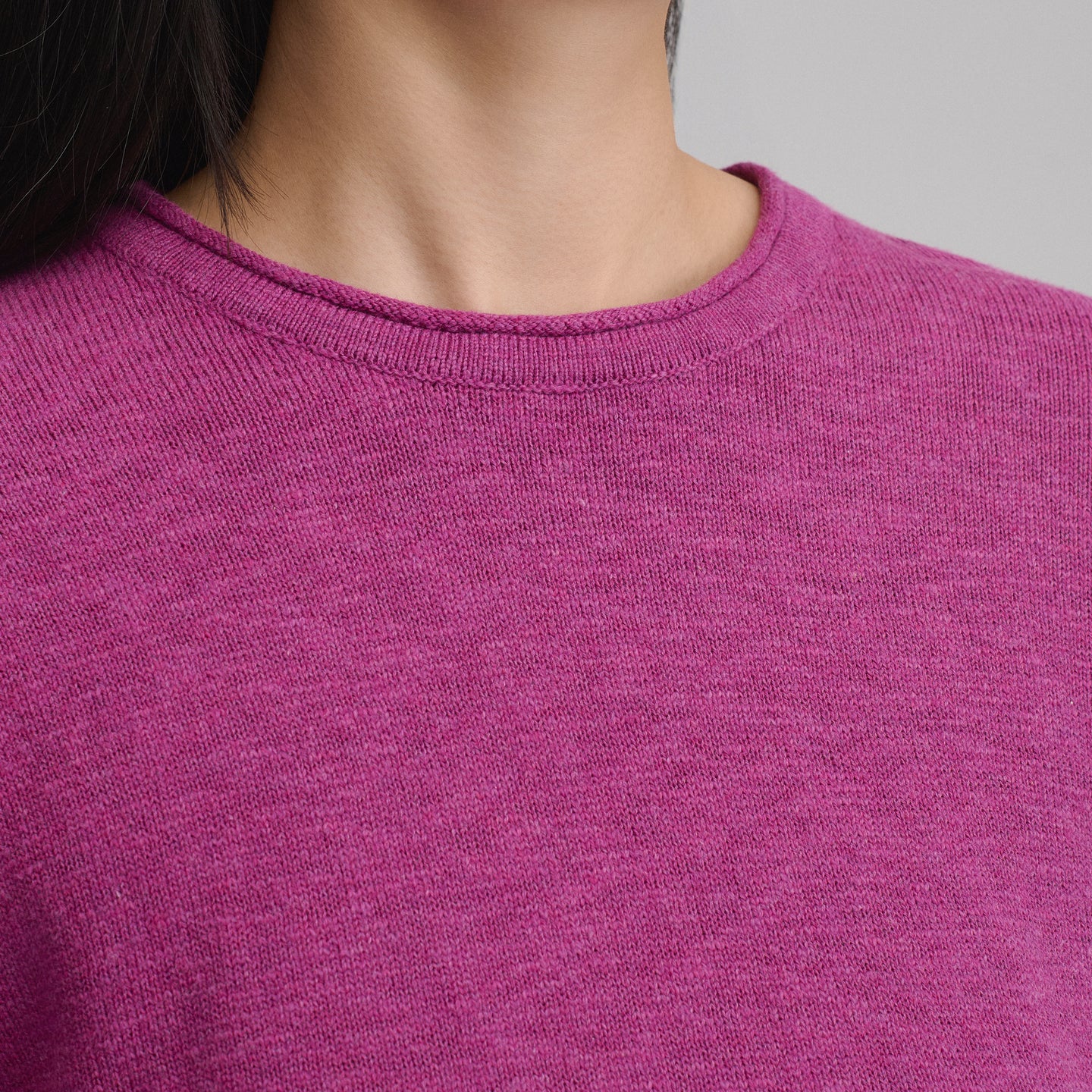 Cotton Slub Crew Sweater-Dusty Rose-11