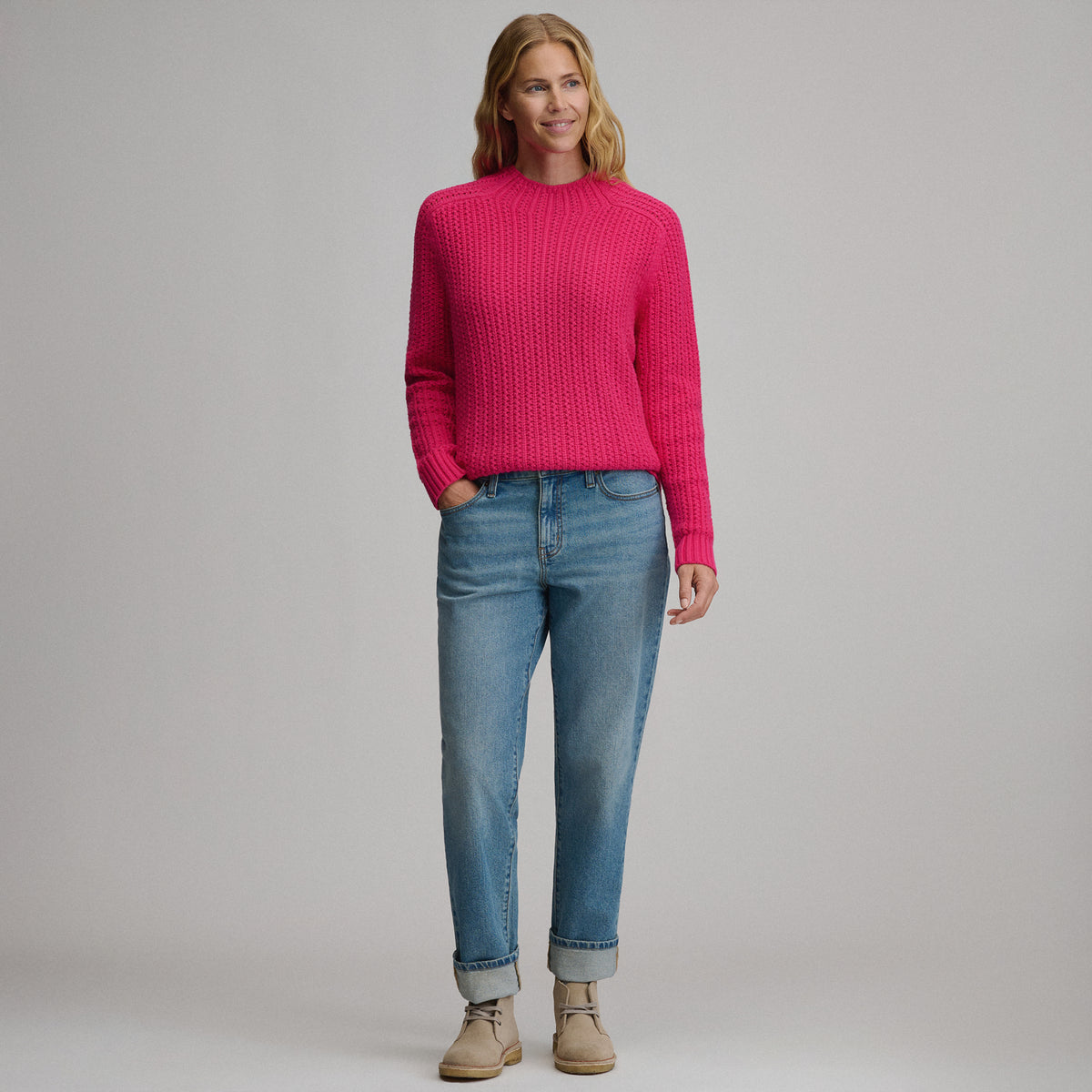 Women's Everloft Mock-Neck Sweater-Floral-8
