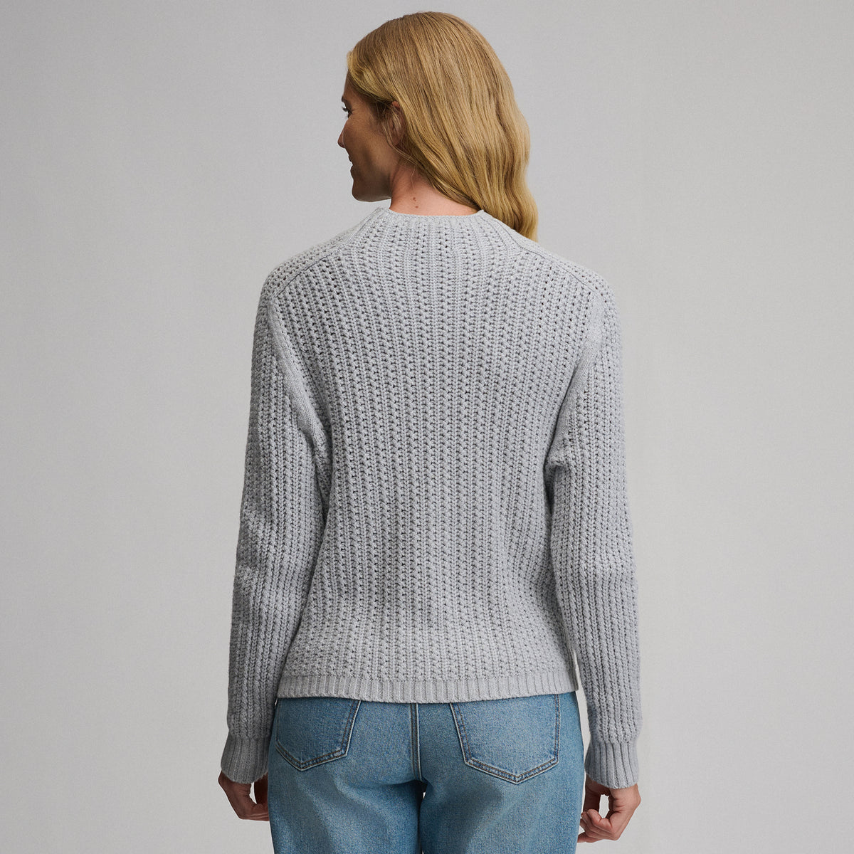 Women's Everloft Mock-Neck Sweater-Med Heather Gray-10