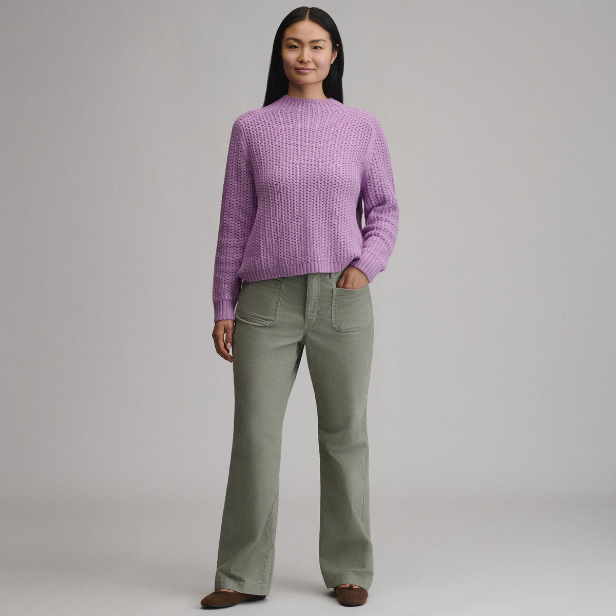 Women's Everloft Mock-Neck Sweater-Sugar Plum-4