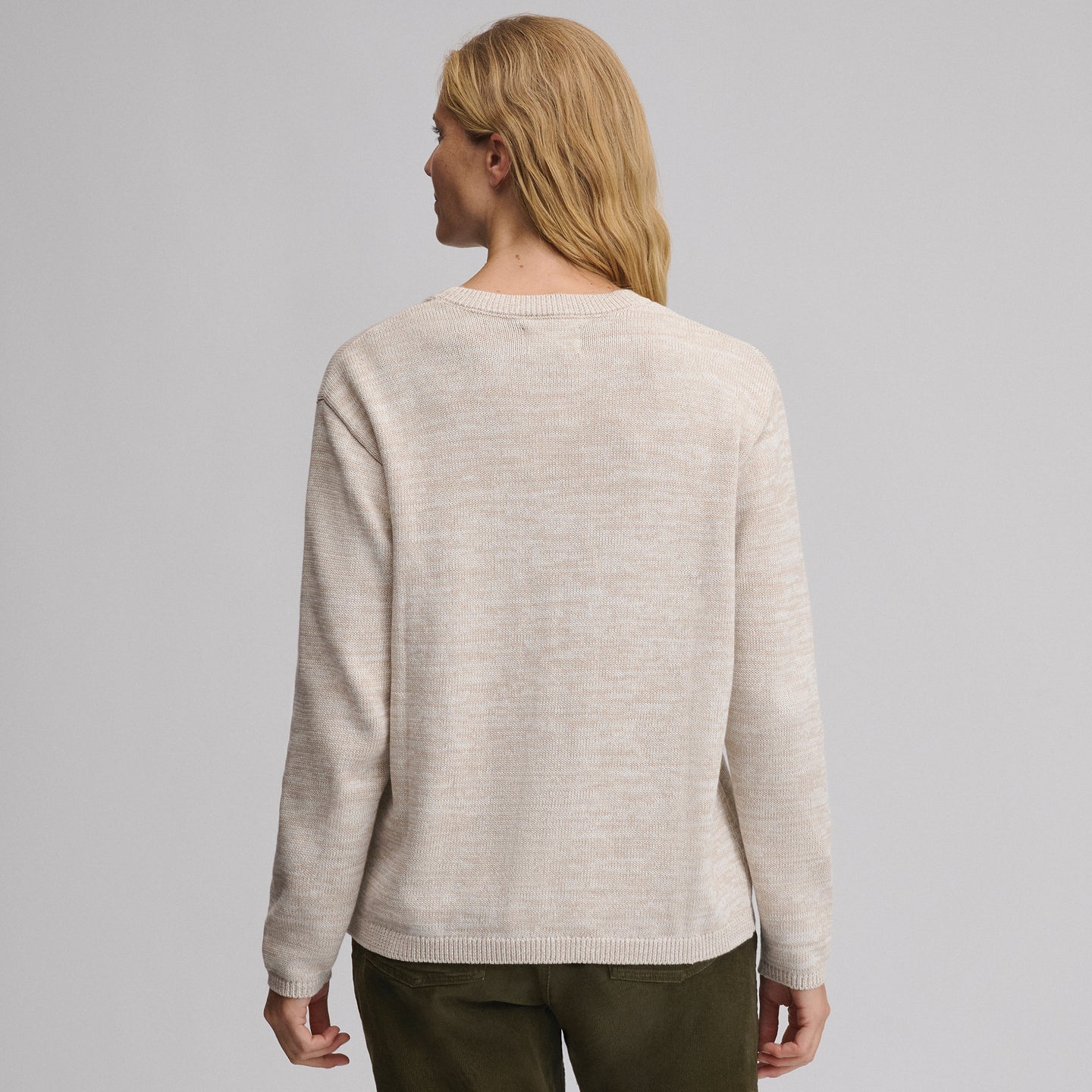 Marl Crewneck Sweater-Pumice-2