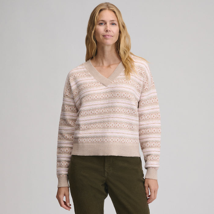 Women's Signature V-Neck Sweater - Pattern