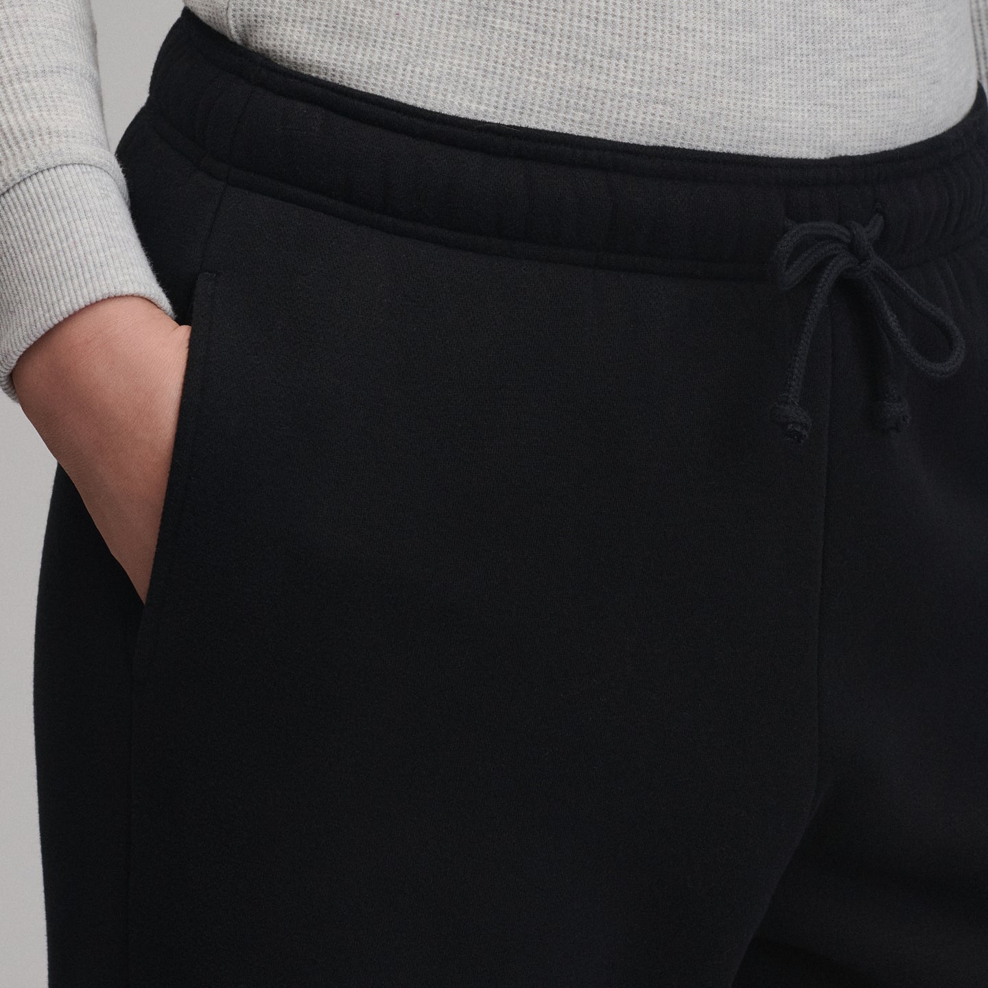 Women's The Vintage Soft Faux Sherpa Lined Jogger-Blck-3