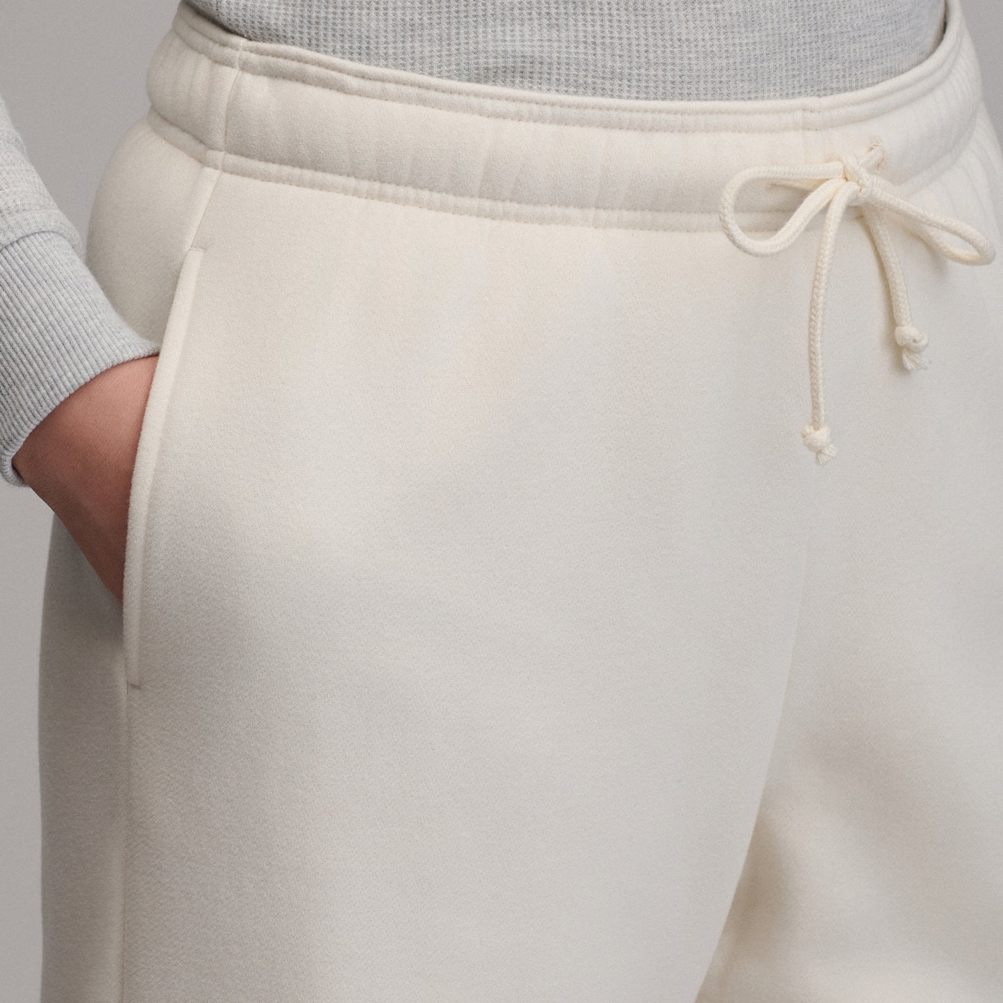Women's The Vintage Soft Faux Sherpa Lined Jogger-Ivory-14
