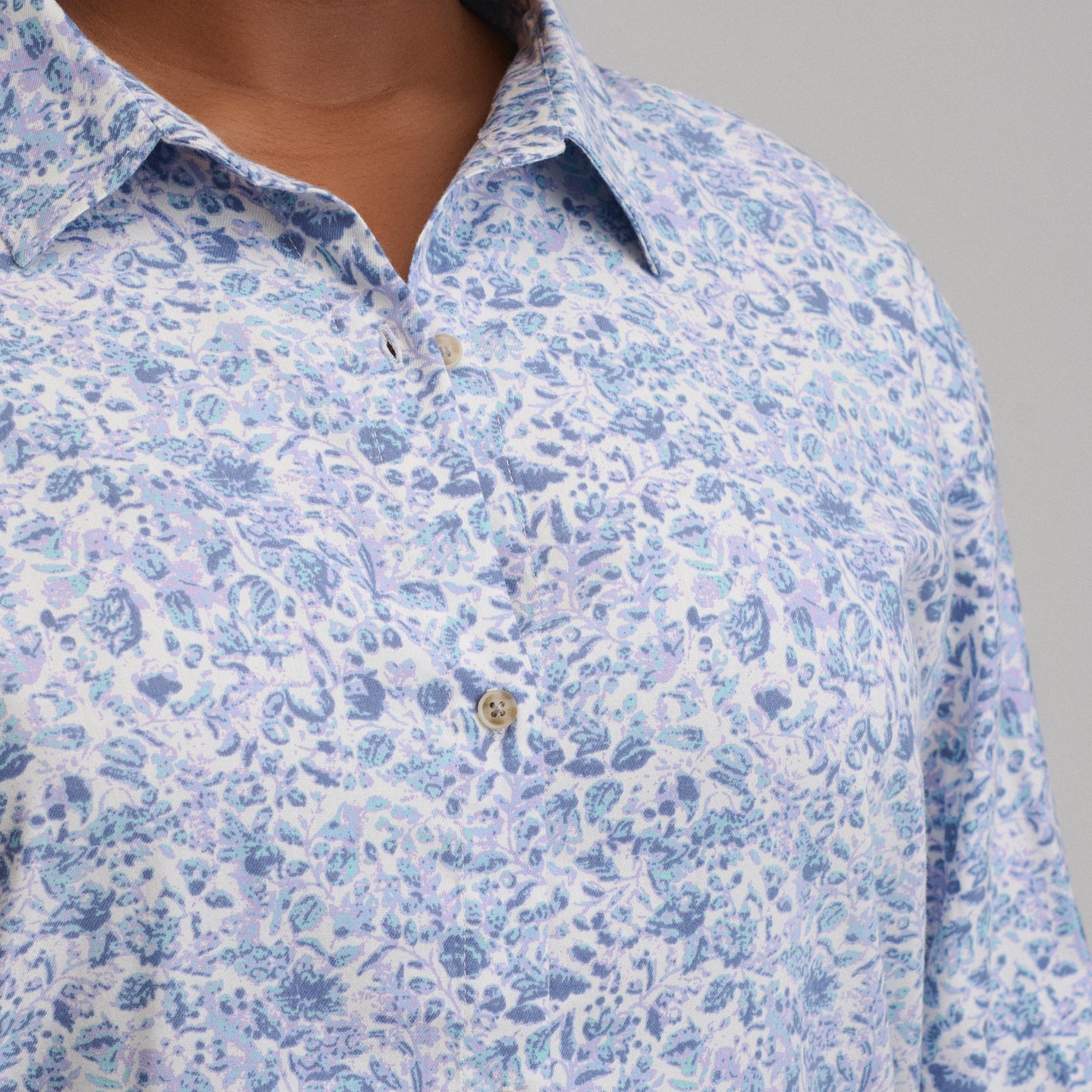 Women's Long-Sleeve Softened Sleep Shirt-Cascade-3