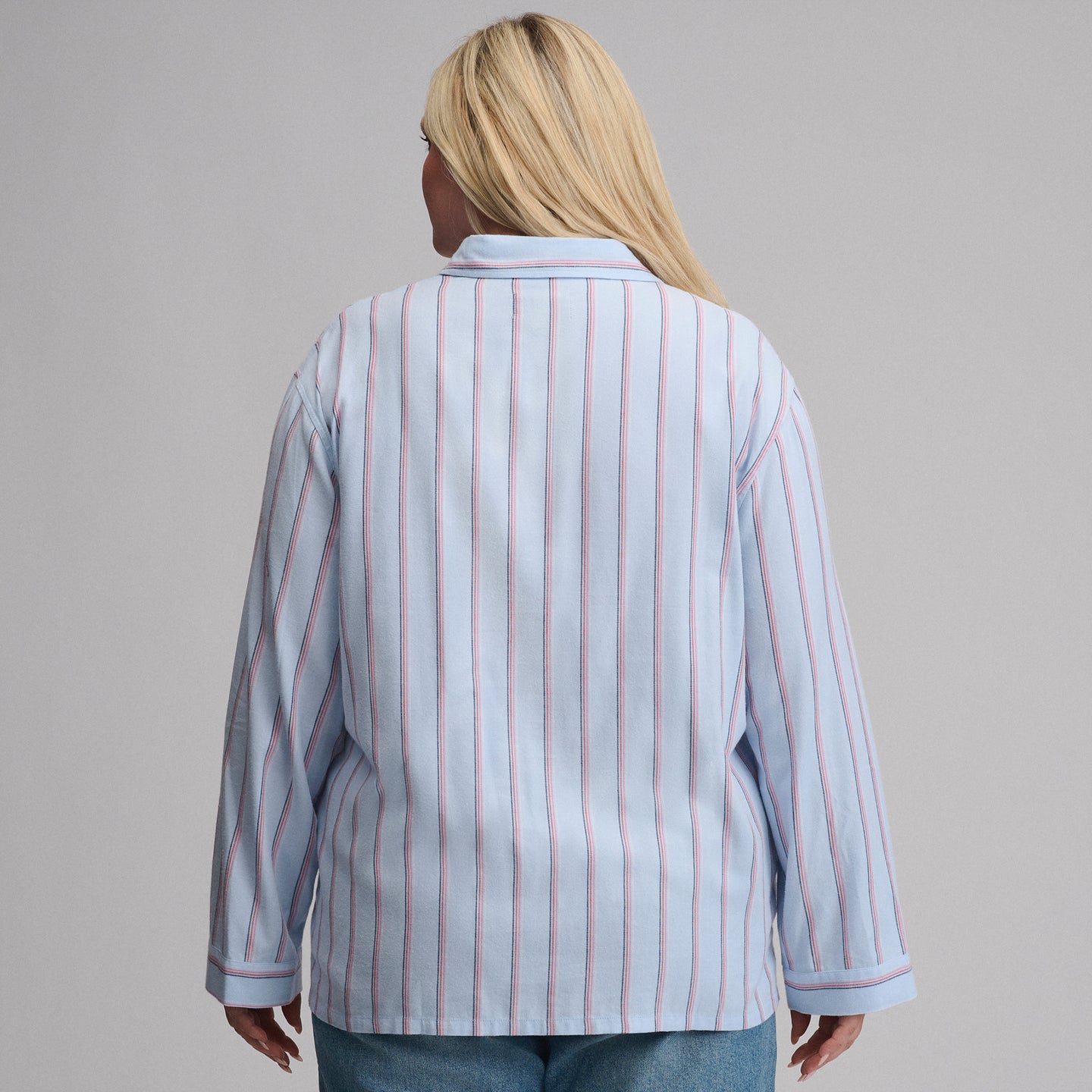 Women's Long-Sleeve Softened Sleep Shirt-Orchid-10