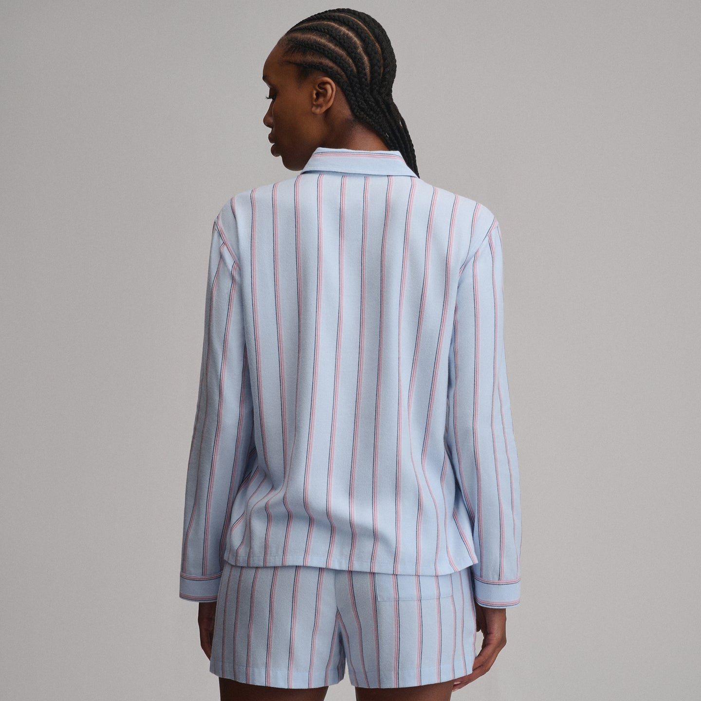 Women's Long-Sleeve Softened Sleep Shirt-Cascade-2