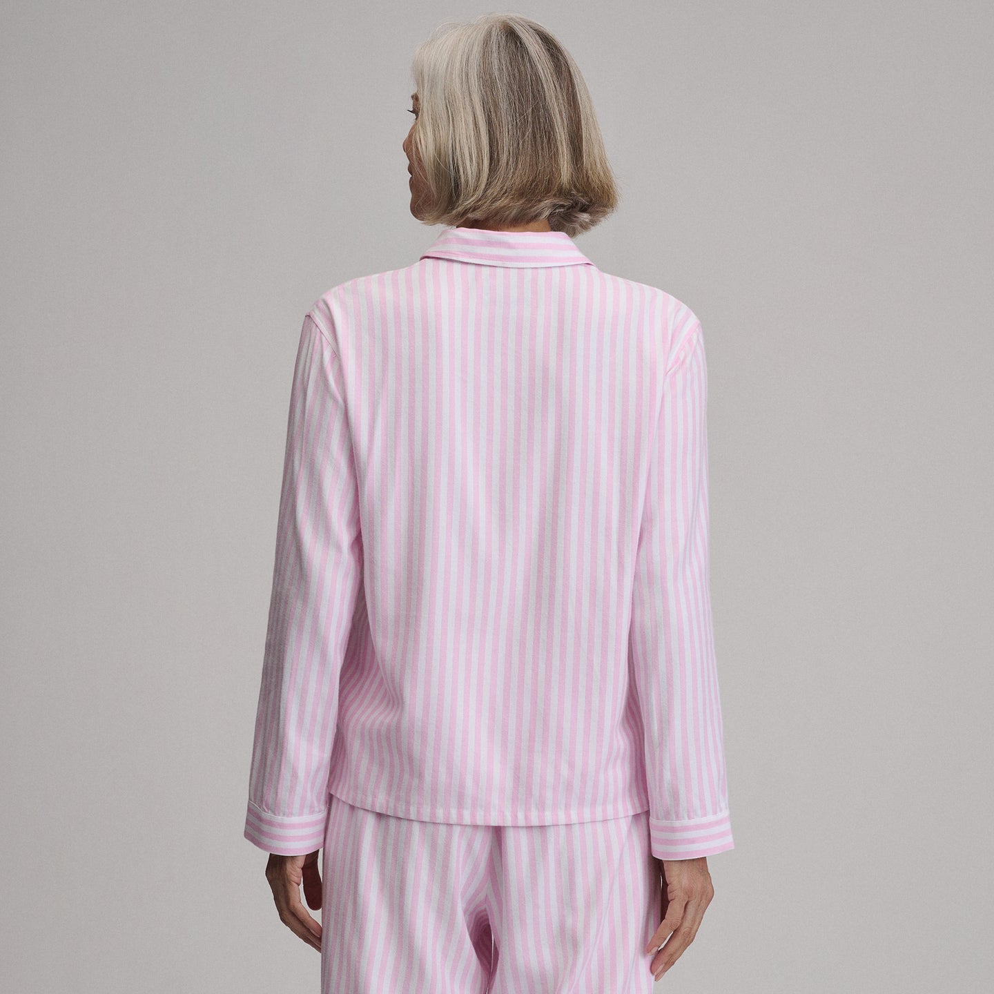 Women's Long-Sleeve Softened Sleep Shirt-Light Pink-5