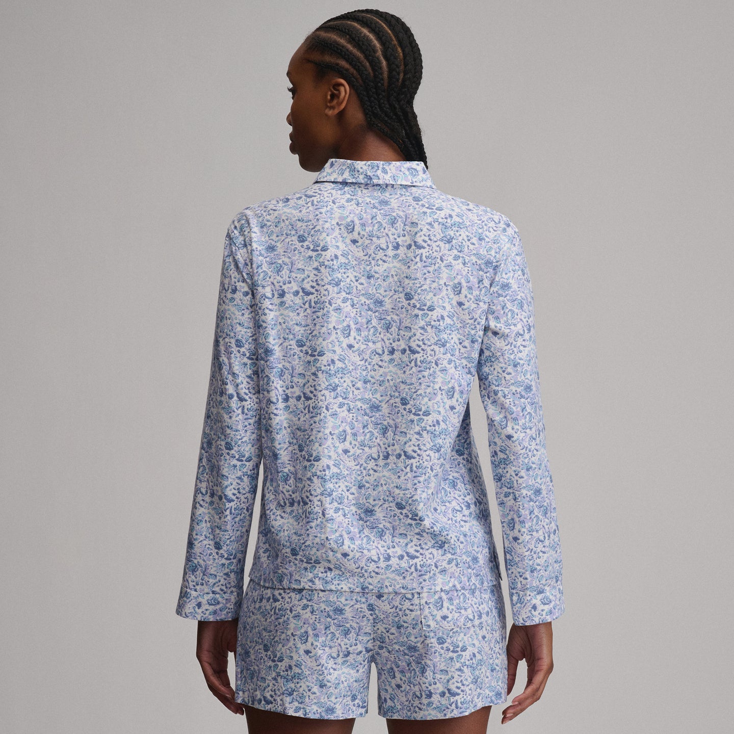 Women's Long-Sleeve Softened Sleep Shirt-Orchid-8