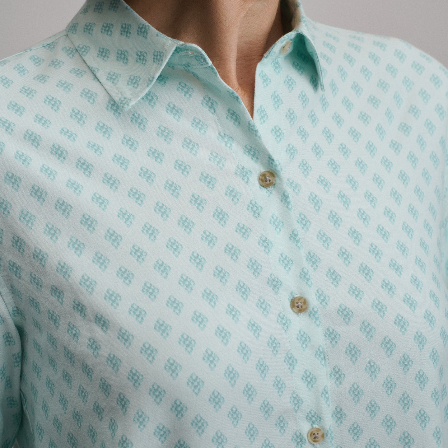 Women's Long-Sleeve Softened Sleep Shirt-Pepper Mint-13