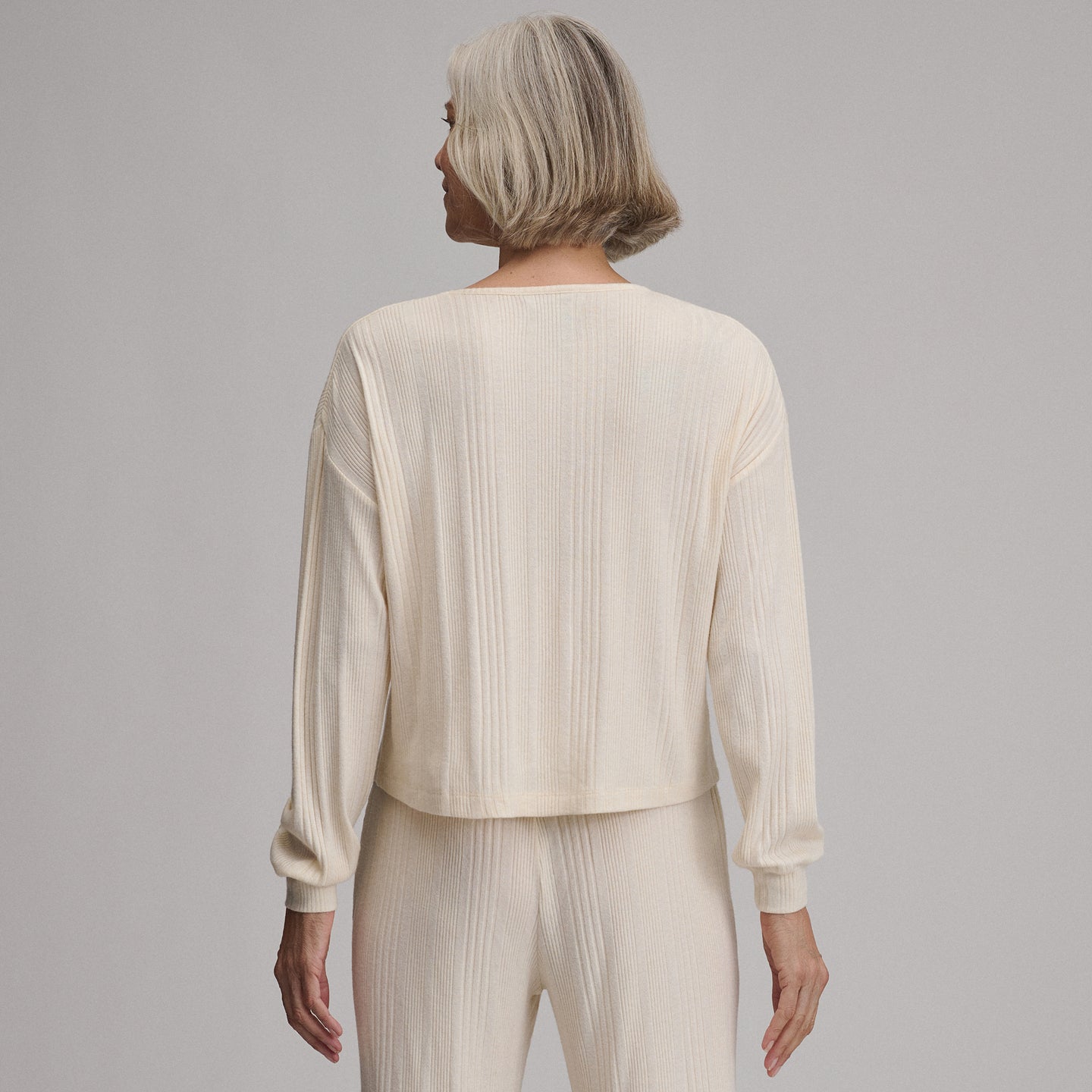 Women's Long-Sleeve Cozy Rib Crew-Heather Oatmeal-8