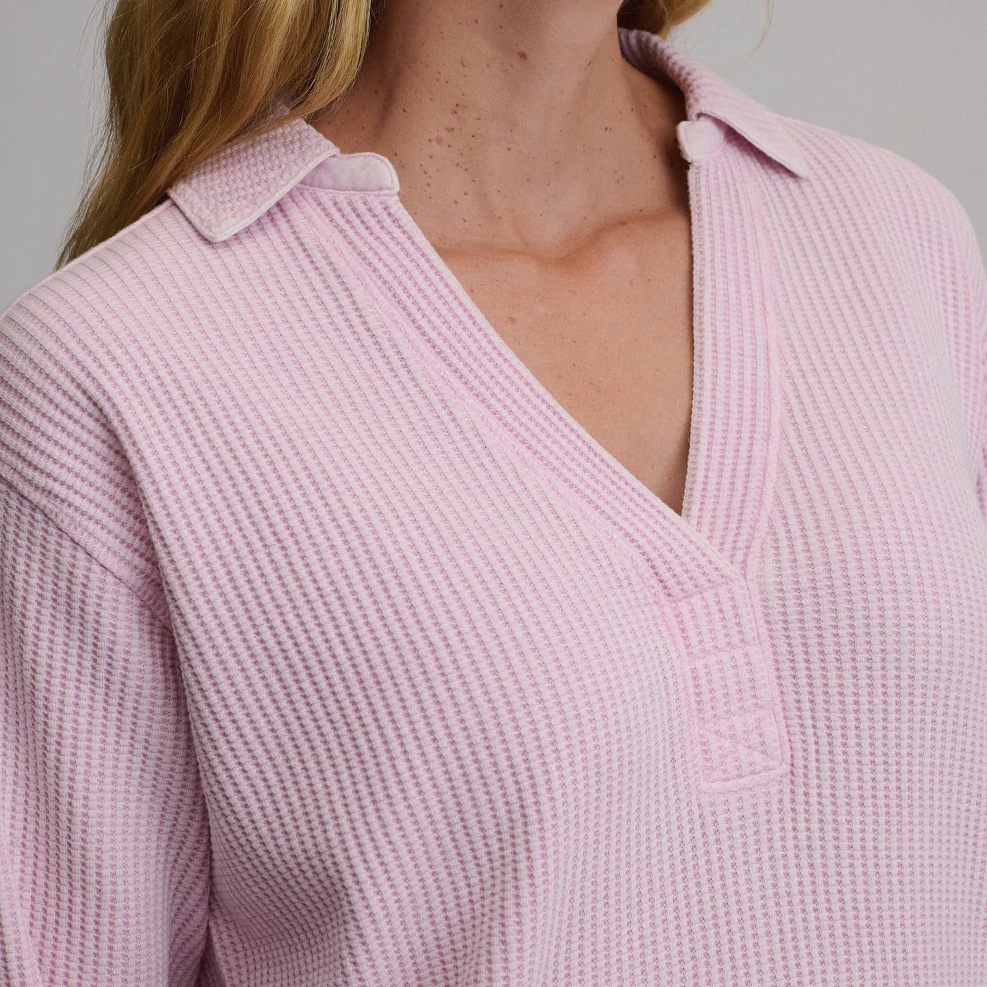 Women's Lounge Thermal Crew-Light Pink-7